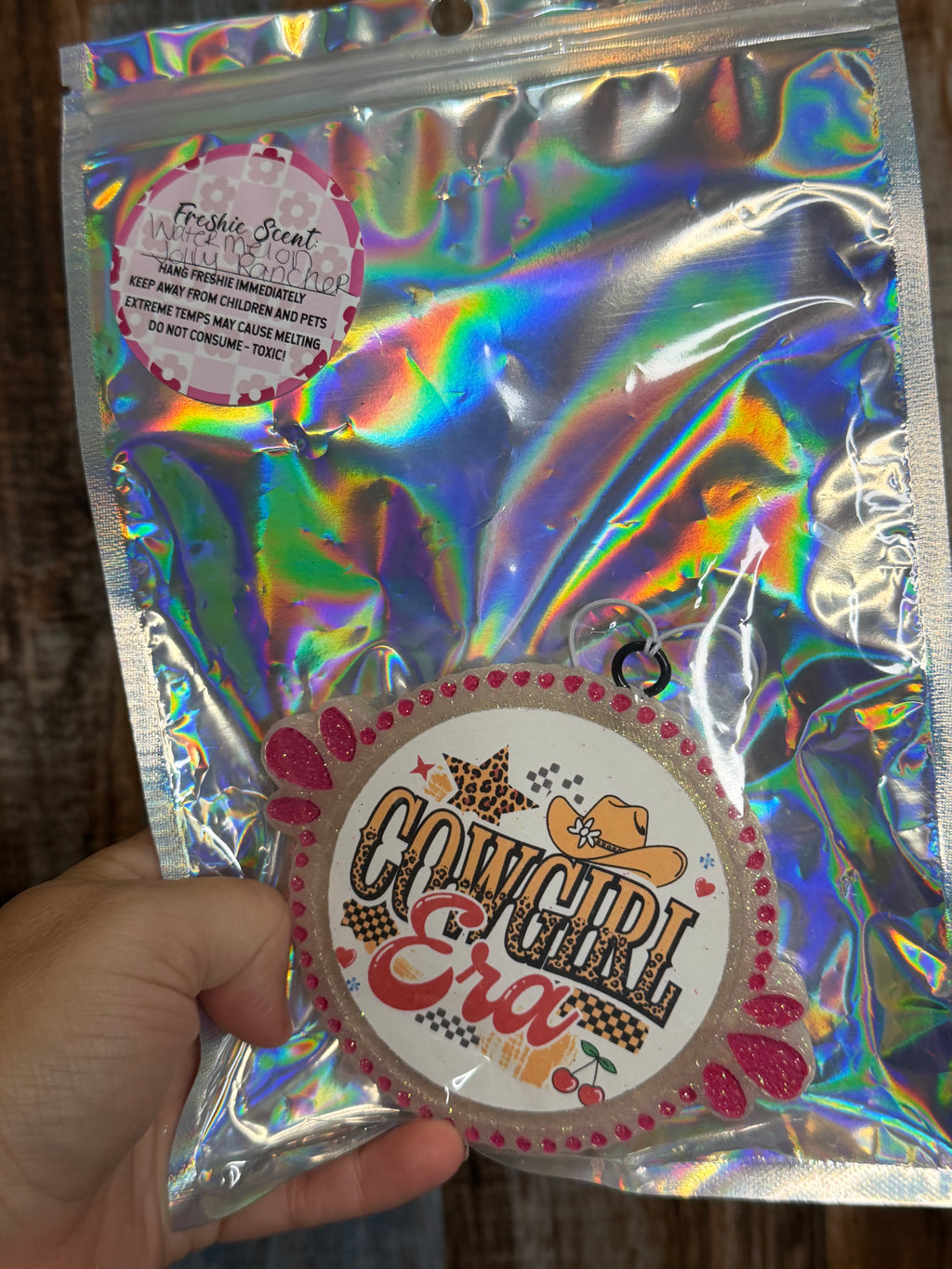 Cowgirl Era Western Car Freshie | Watermelon Jolly Rancher Scent