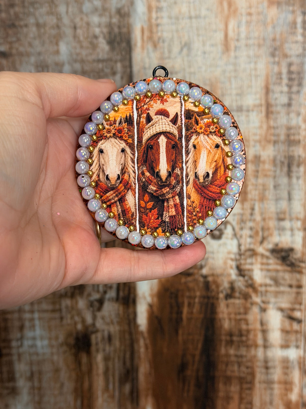 Cozy Fall Horses Car Freshie – Golden Harvest