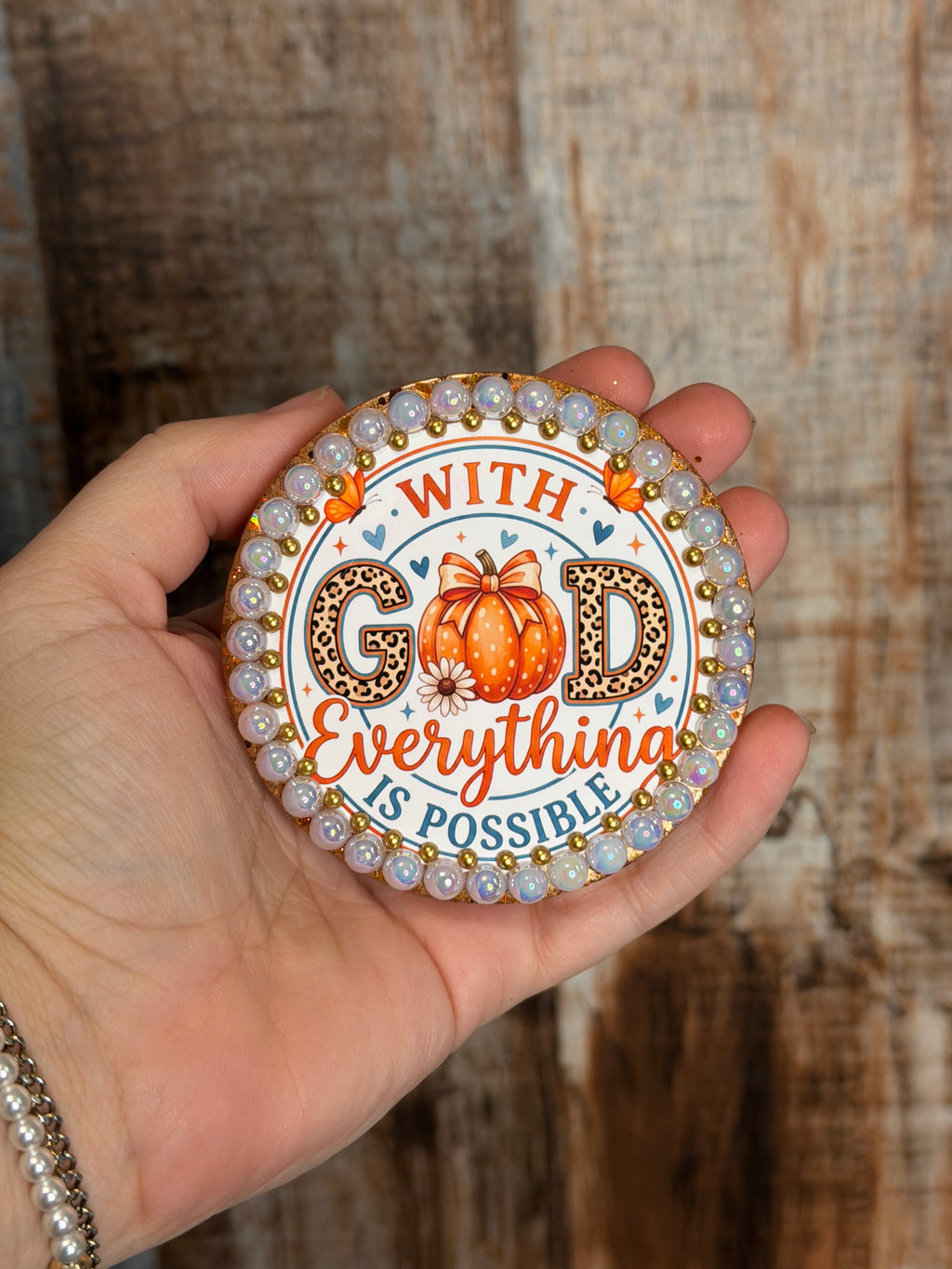 With God Everything Is Possible Fall Car Freshie – Birthday Cake