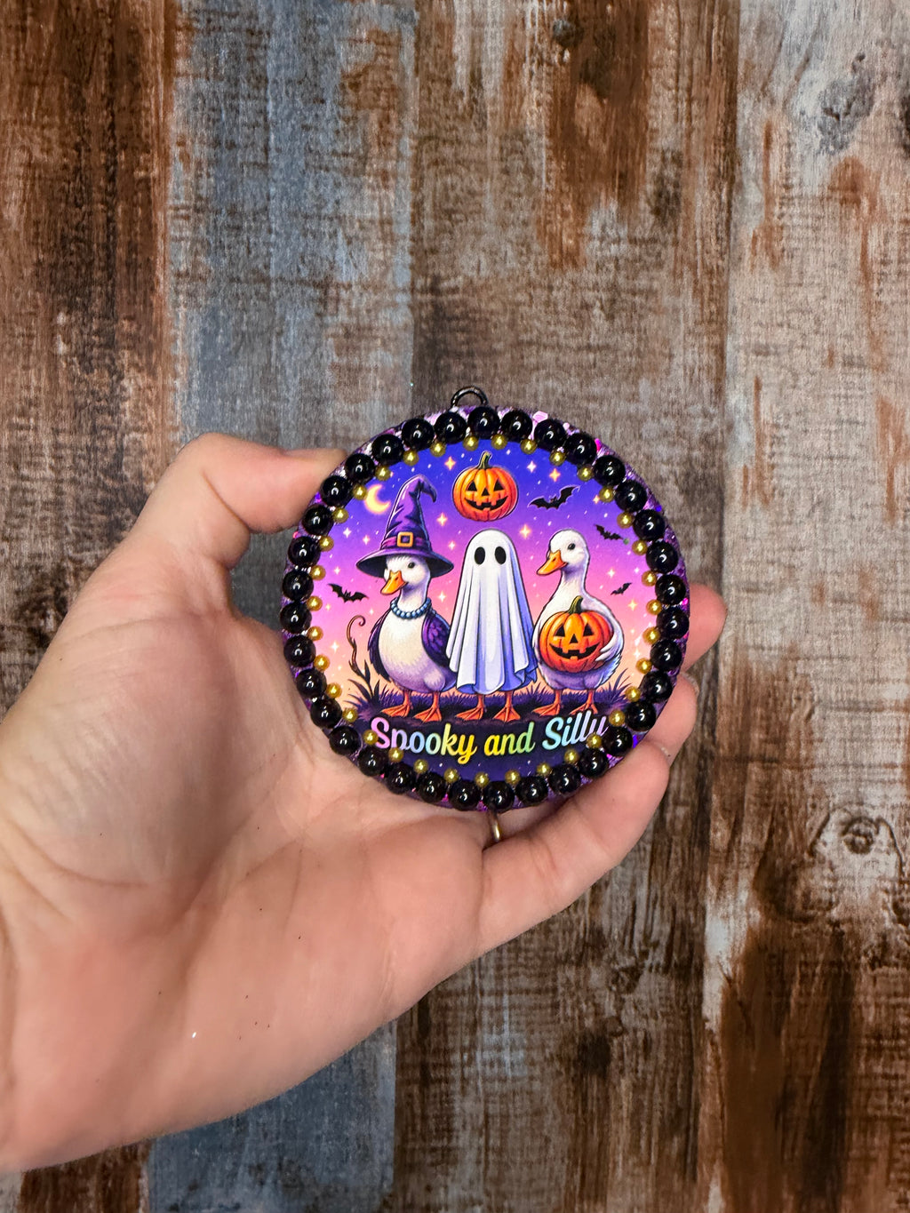 Spooky & Silly Duck Car Freshie | Magnolia Moon Scent | Halloween Goose Air Freshener | Ghost Duck Freshie | Cute Spooky Car Decor