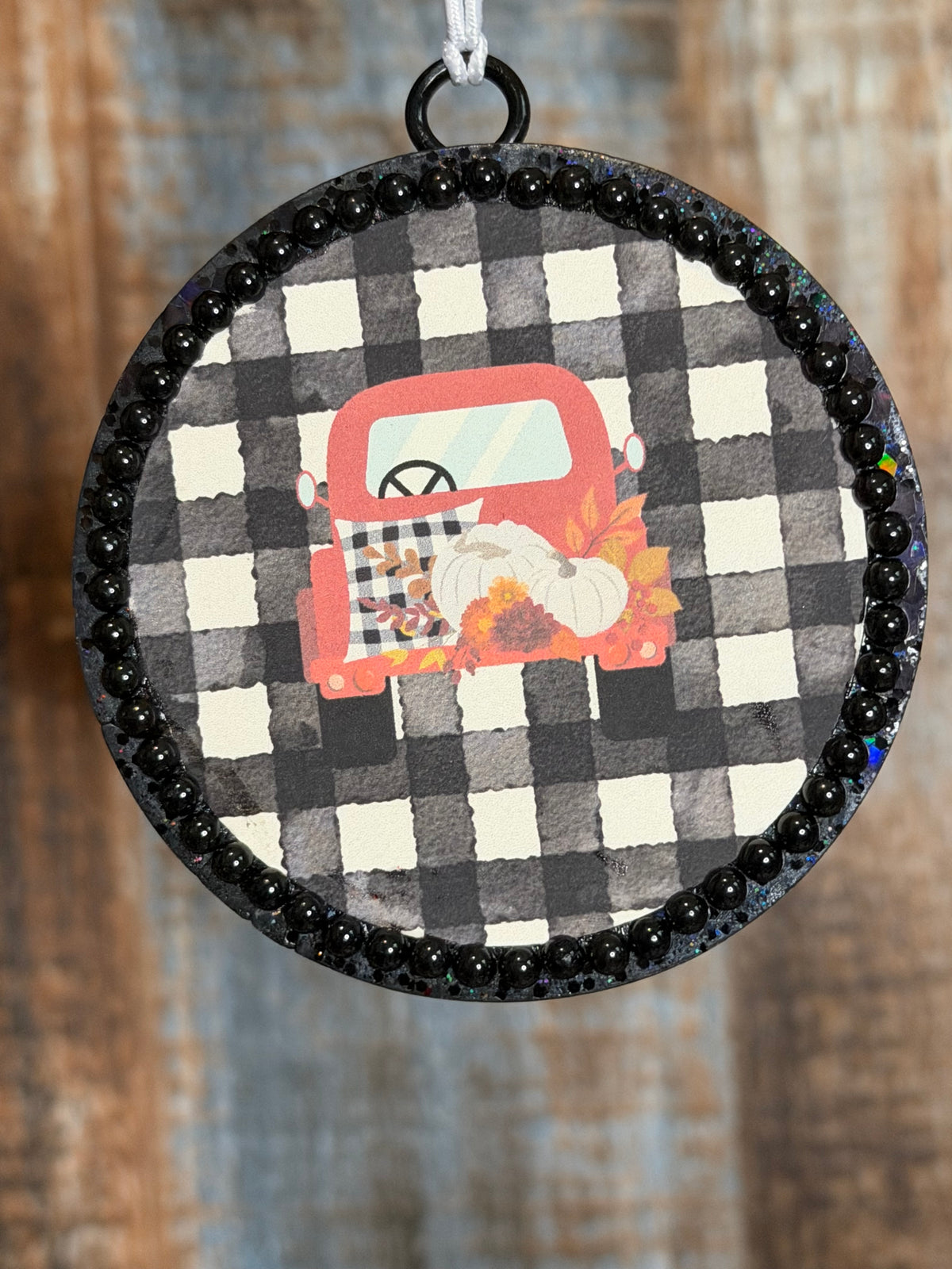 Fall Pumpkin Truck Car Freshie | Buffalo Plaid Fall Air Freshener | Pumpkin Spice Scent