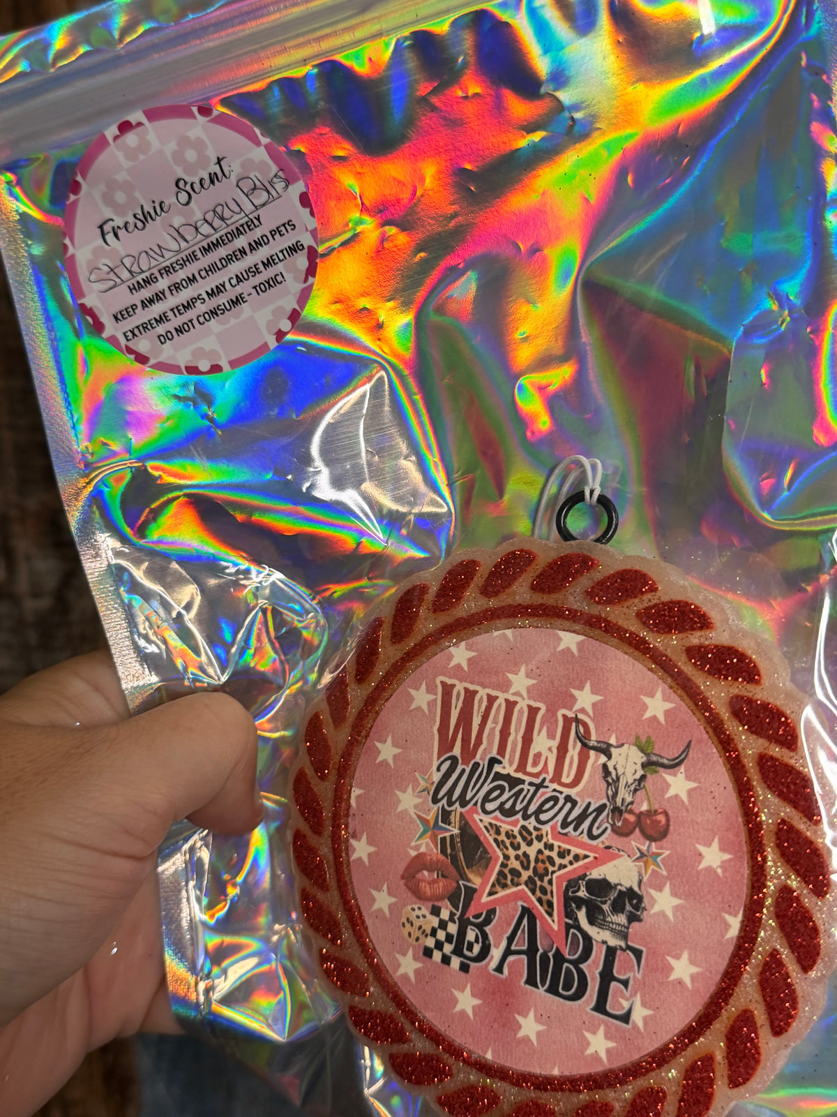 Wild Western Babe Car Freshie | Strawberry Bliss Scent