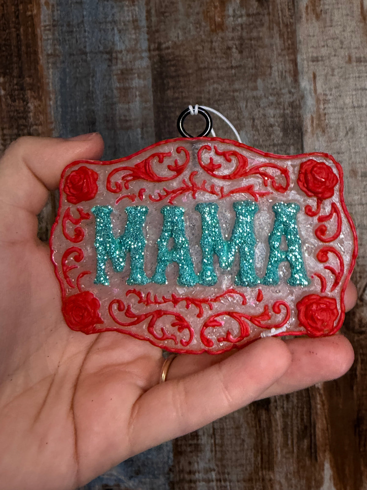Mama Western Car Freshie | Lavender Scent | Glitter Cowgirl Air Freshener