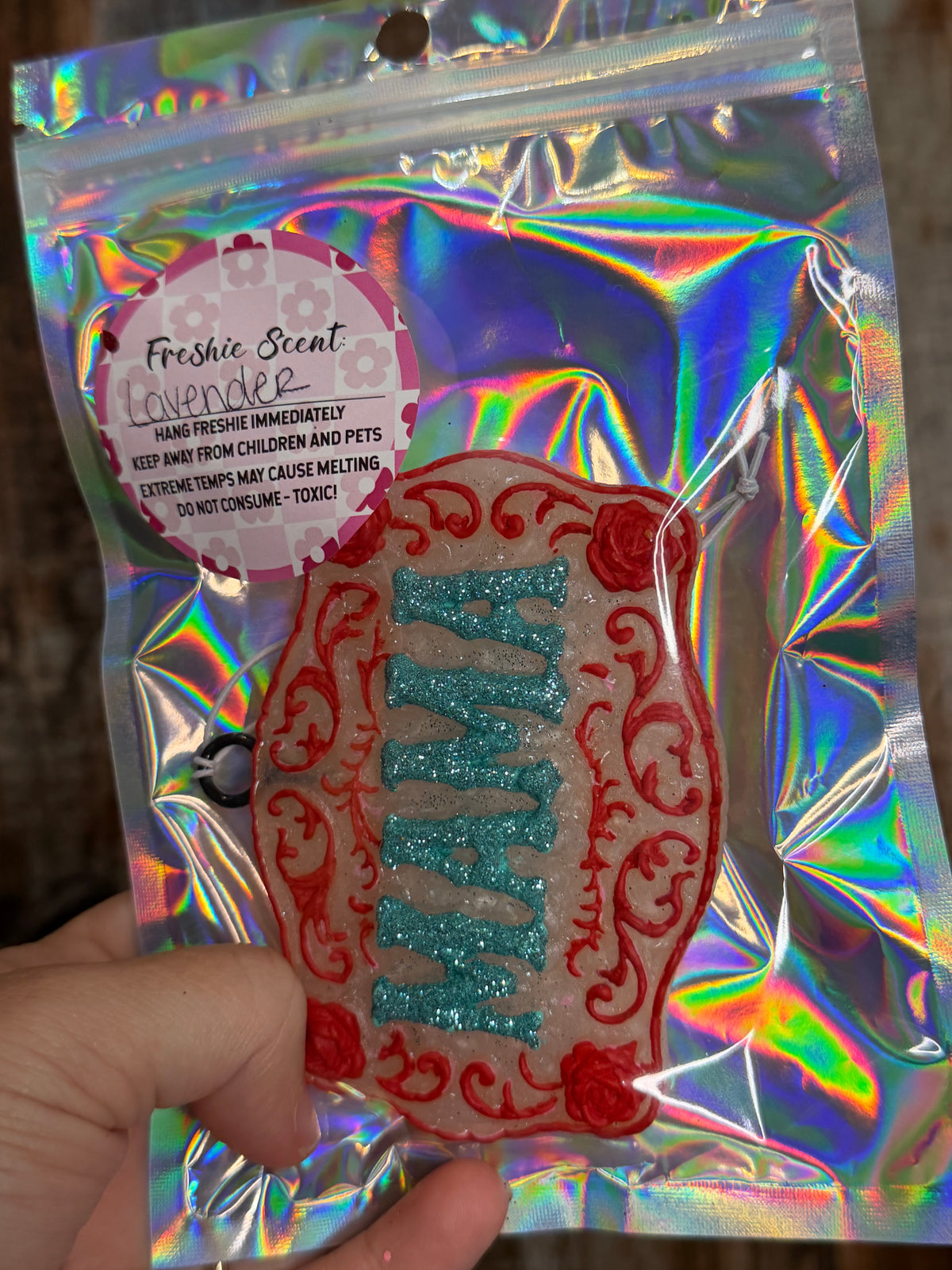 Mama Western Car Freshie | Lavender Scent | Glitter Cowgirl Air Freshener