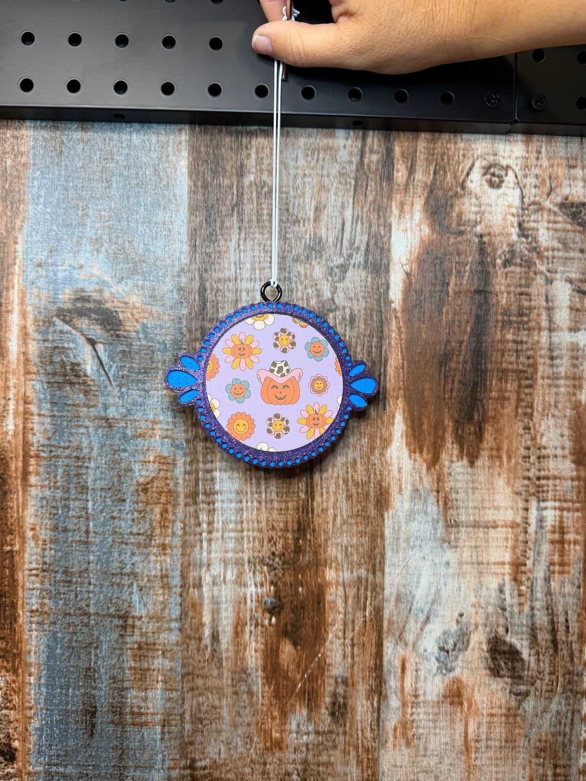 Pumpkin Cowgirl Halloween Car Freshie – Pumpkin Spice Scent | Western Fall Air Freshener