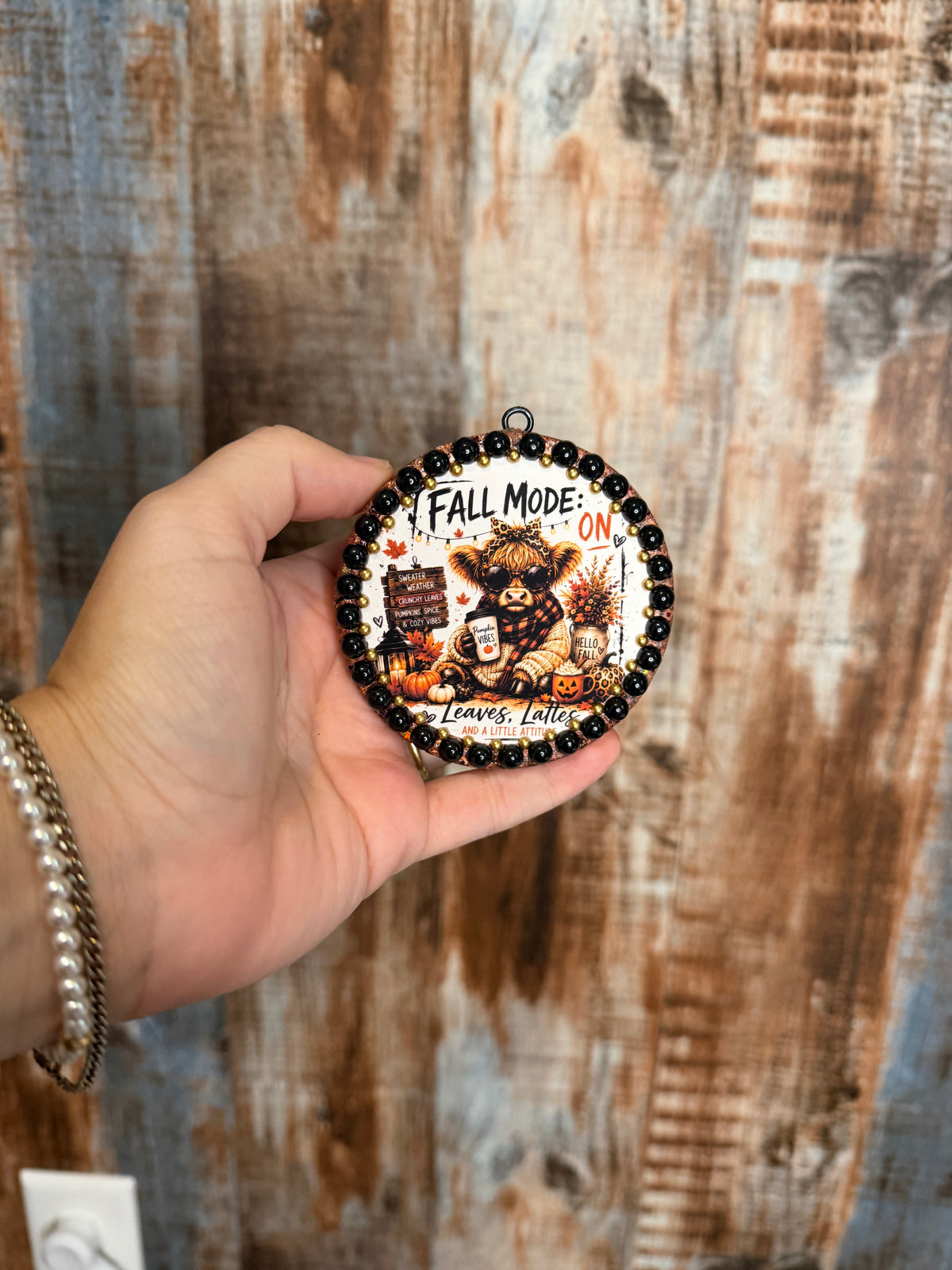 Fall Mode Highland Cow Car Freshie – Black Sea