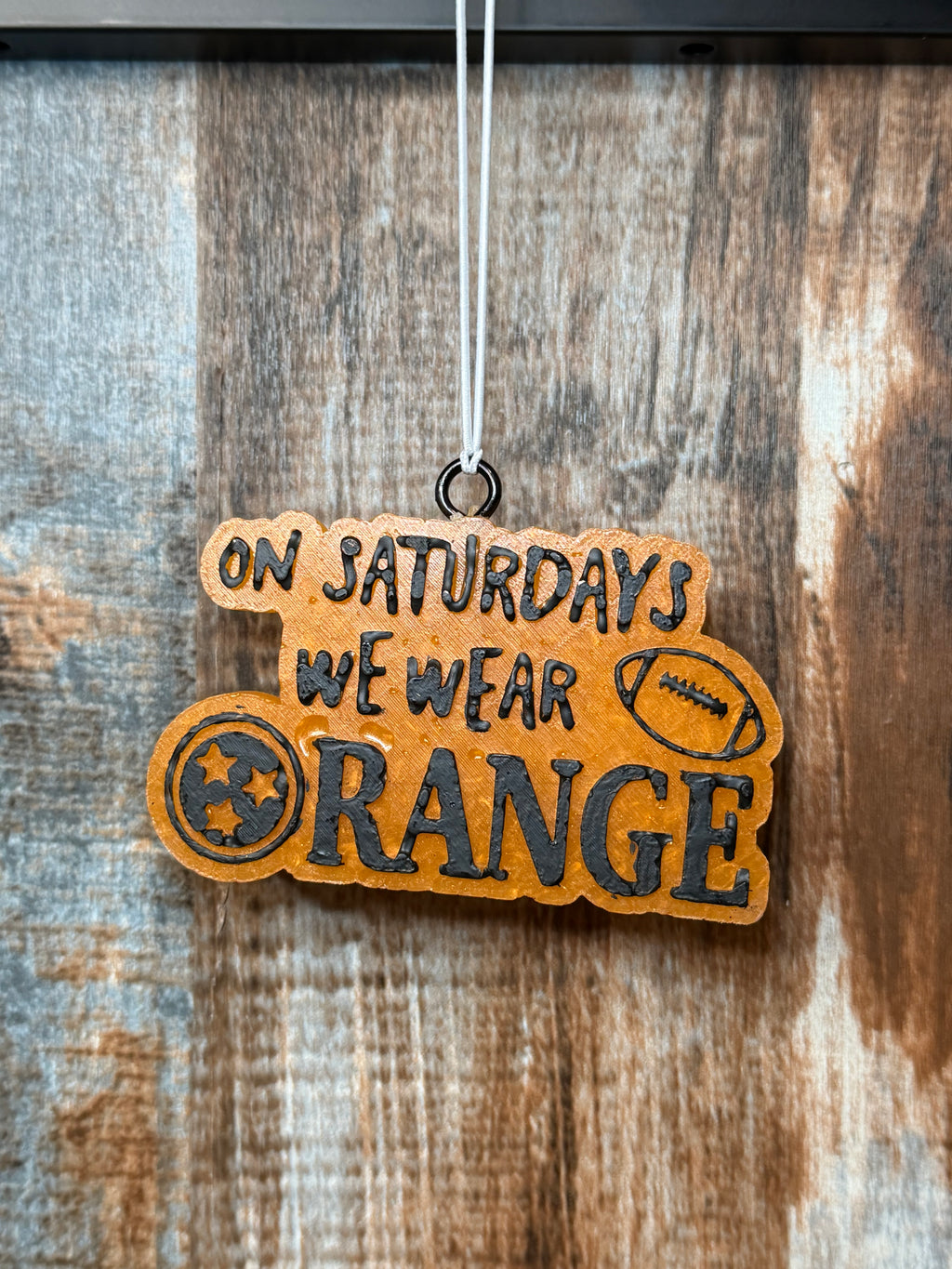 On Saturdays We Wear Orange Car Freshie | Tennessee Vols Air Freshener