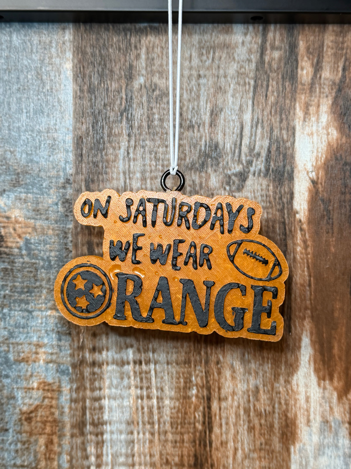 On Saturdays We Wear Orange Car Freshie | Tennessee Vols Air Freshener