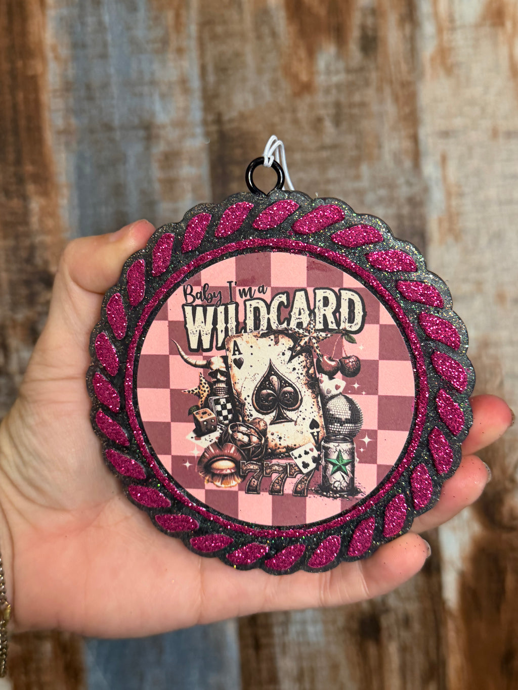 Baby I’m a Wildcard Car Freshie | Black Sea Scent | Western Cowgirl Air Freshener