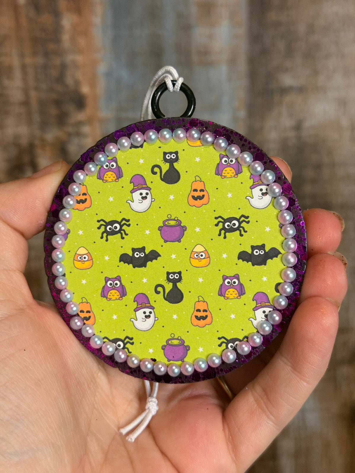 Spooky Cuties Halloween Car Freshie-Leather & Lace
