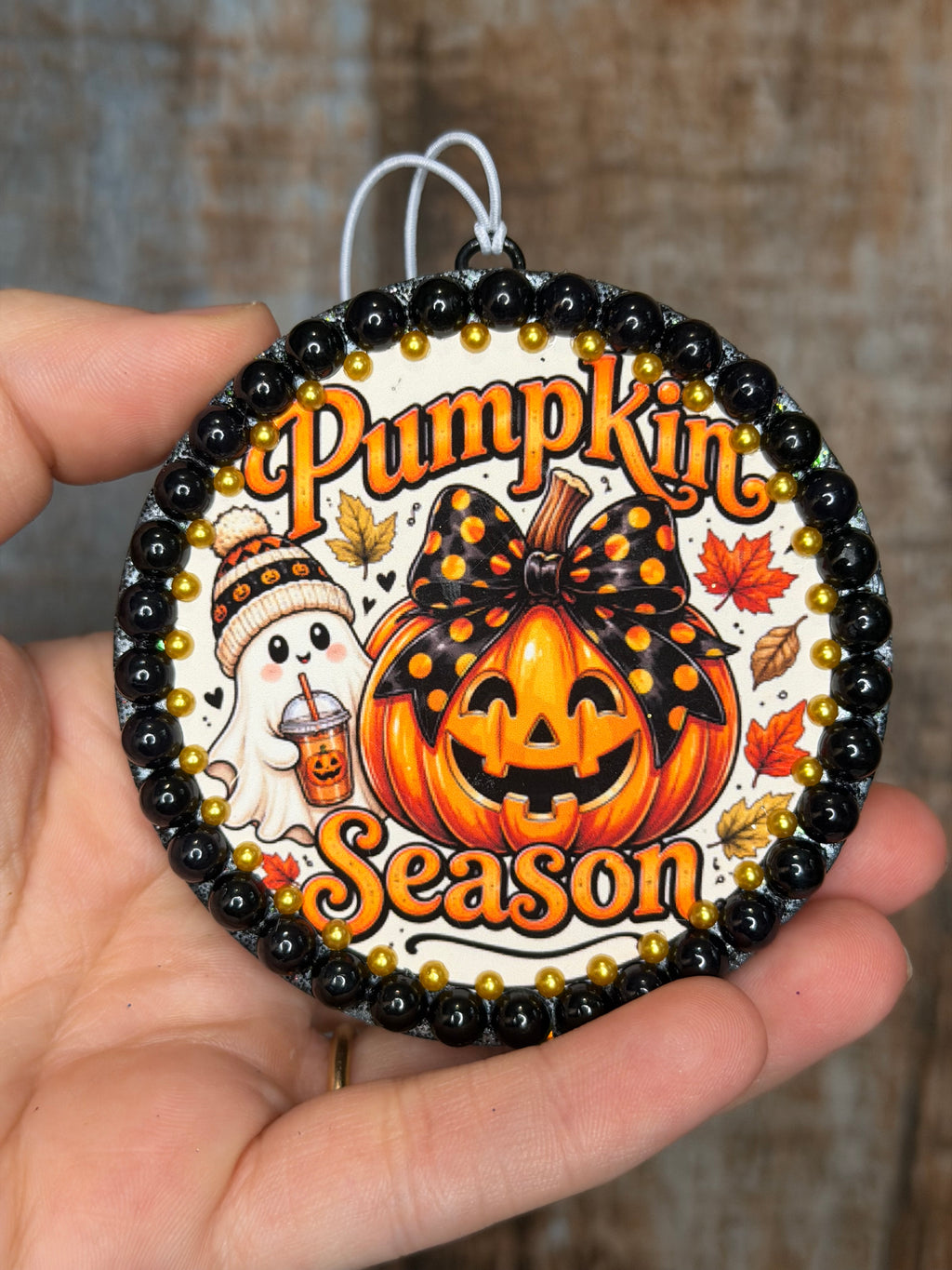 Pumpkin Season | Harvest Pipe Scent | Cute Fall Car Air Freshener | Halloween Freshie | Autumn Car Decor