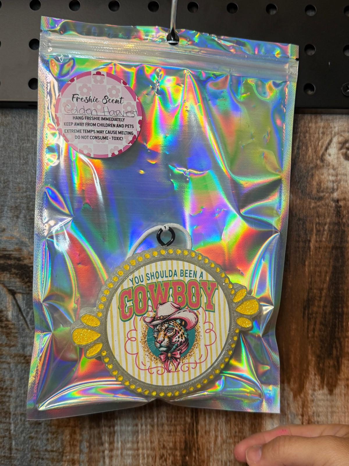 You Shoulda Been a Cowboy Car Freshie – Golden Harvest Scent | Retro Western Air Freshener