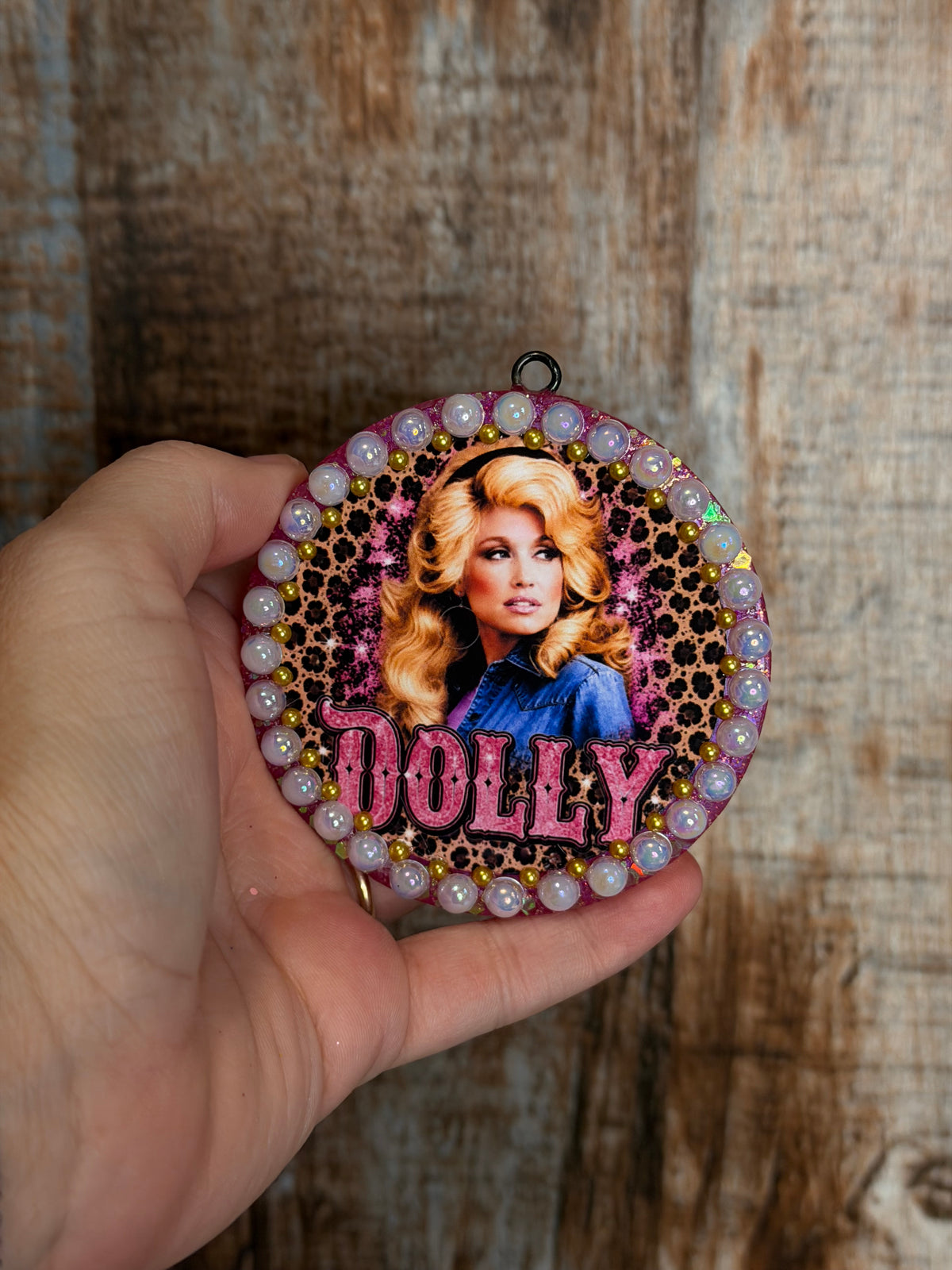 Dolly Leopard Car Freshie – Caramel Cabana