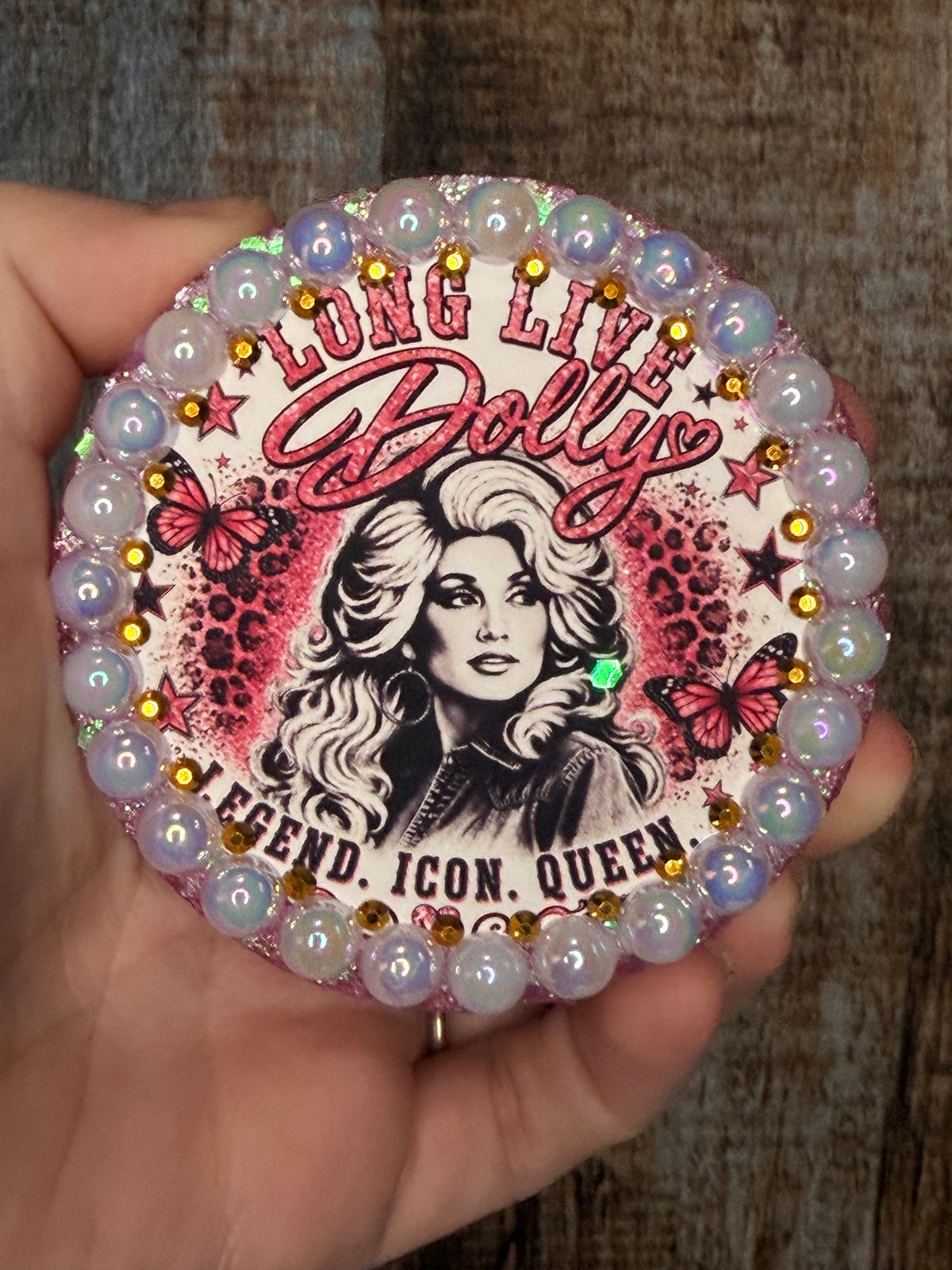 Dolly Inspired Car Freshie | Belle Scent | Pink Country Music Car Air Freshener | Glitter Western Freshie | Cowgirl Car Decor