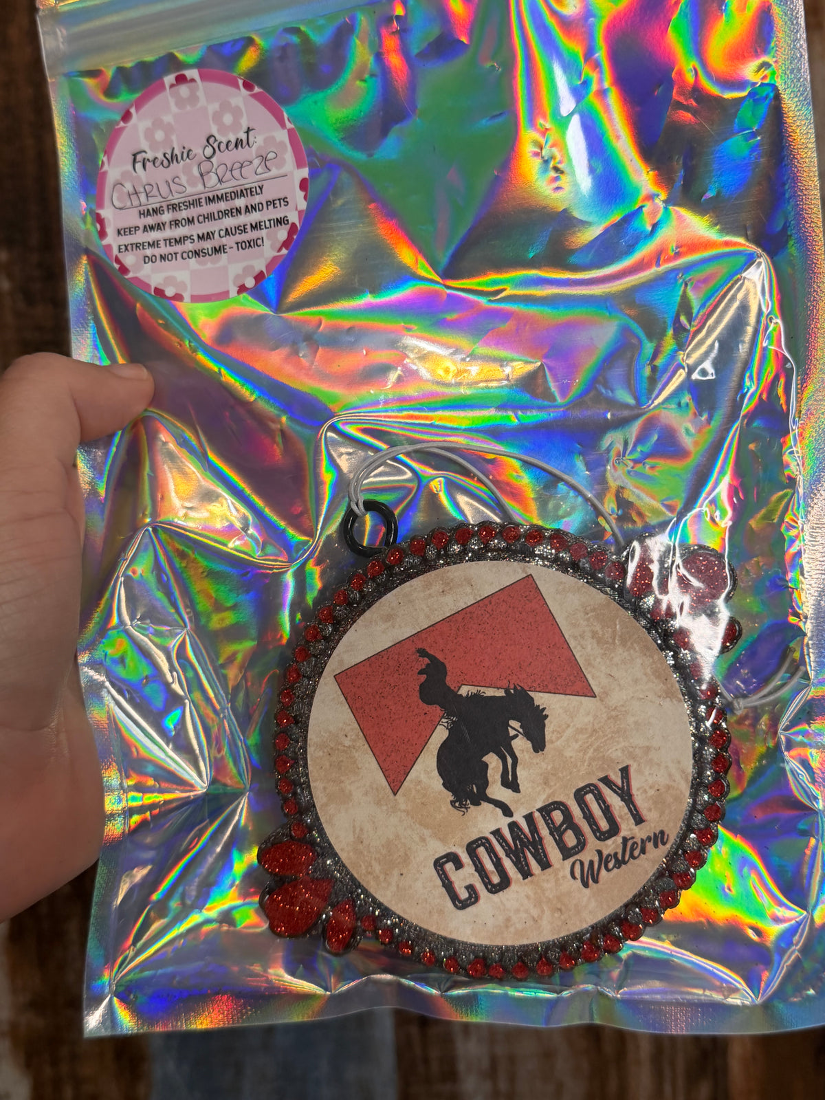 Cowboy Western Car Freshie | Citrus Breeze Scent