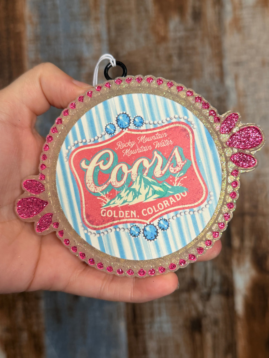 Coors Western Car Freshie | Belle Scent | Retro Cowgirl Air Freshener