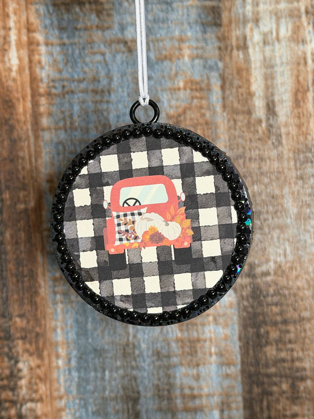 Fall Pumpkin Truck Car Freshie | Buffalo Plaid Fall Air Freshener | Pumpkin Spice Scent