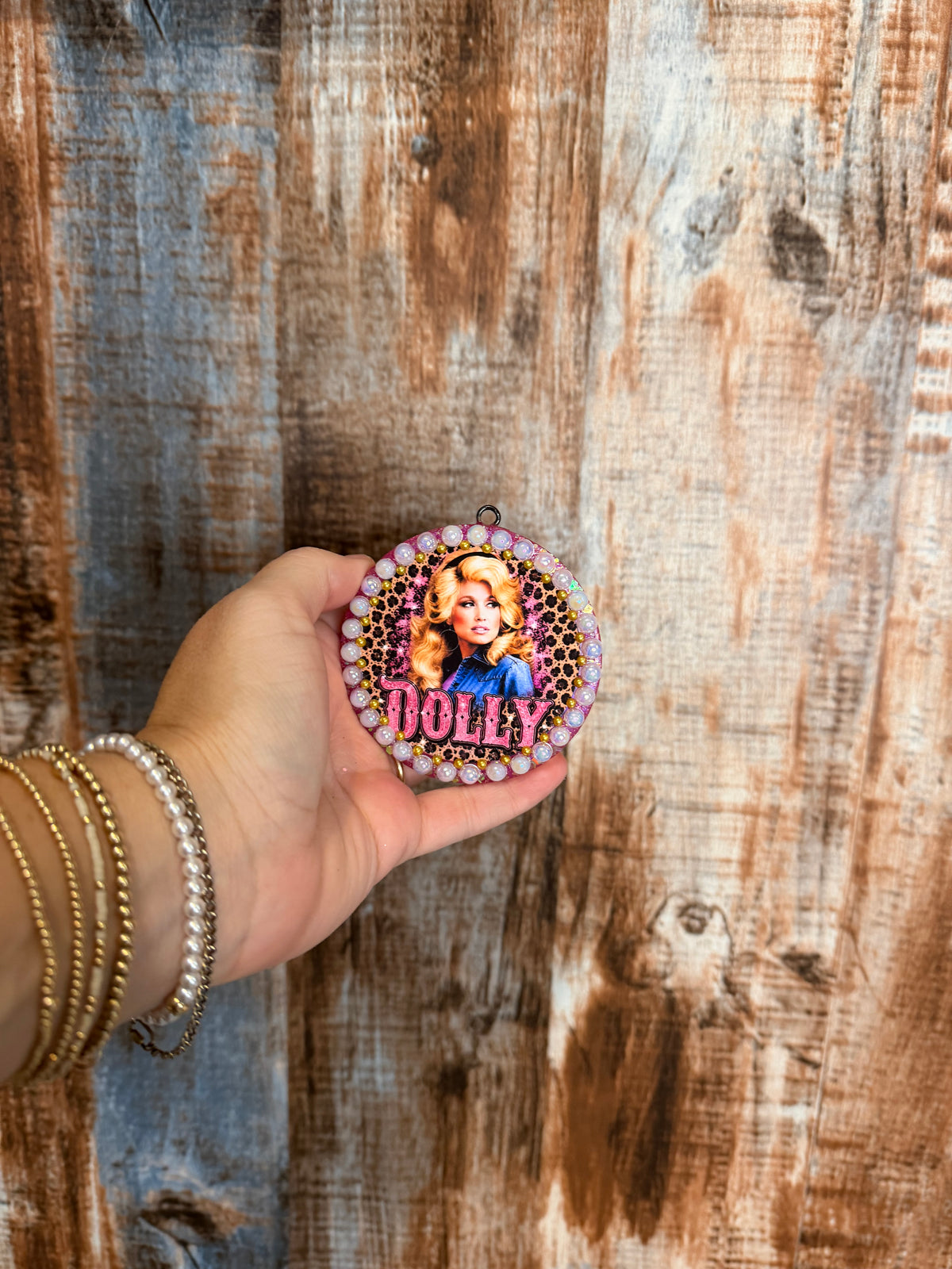Dolly Leopard Car Freshie – Caramel Cabana