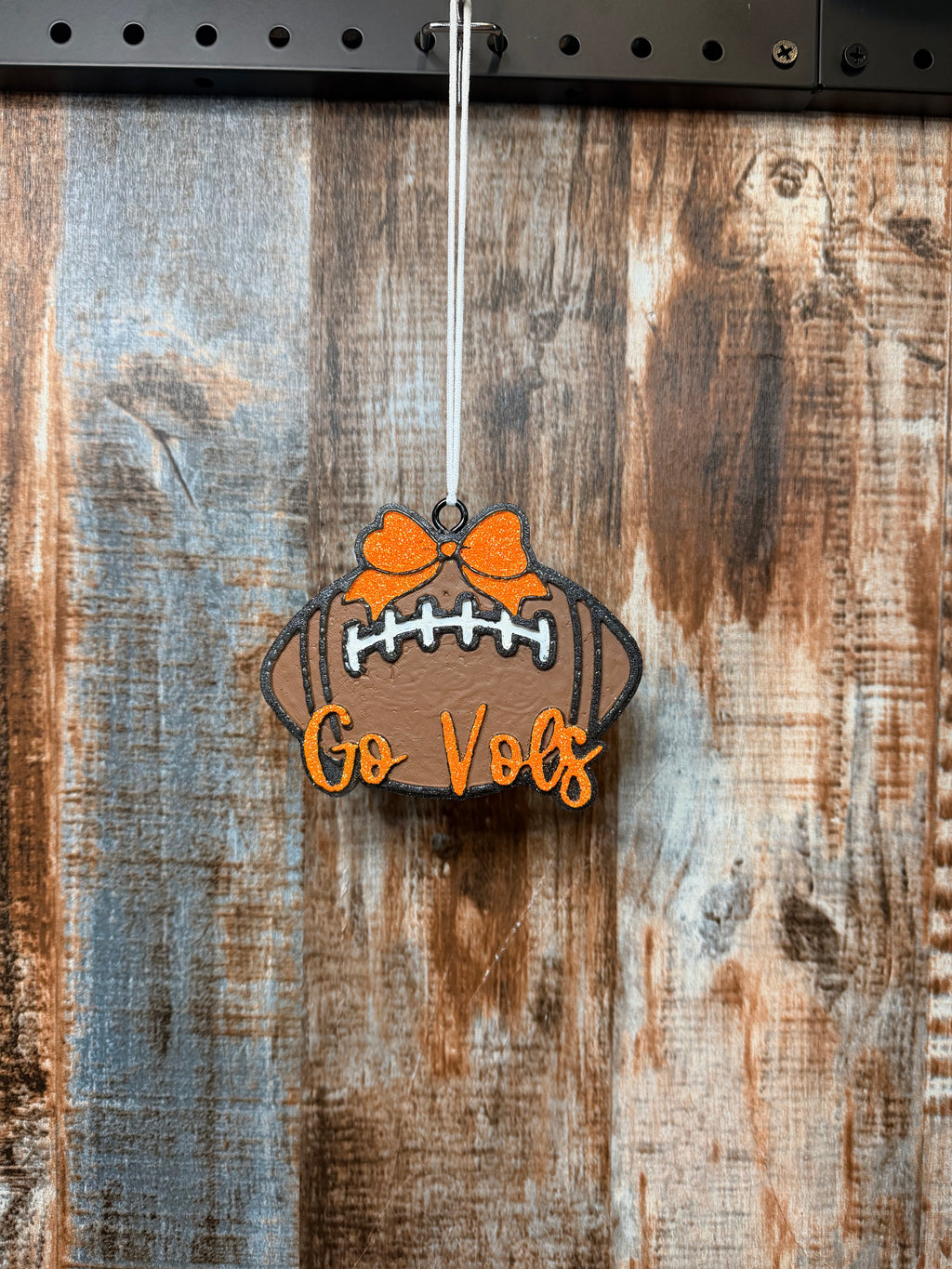 Go Vols Football Car Freshie – Strawberry Bliss Scent | Tennessee Orange Glitter Air Freshener