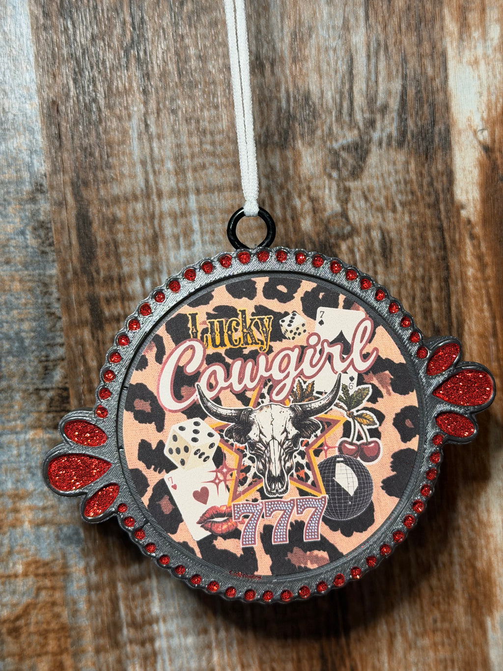 Lucky Cowgirl Car Freshie | Black Ice Scent | Western Car Air Freshener