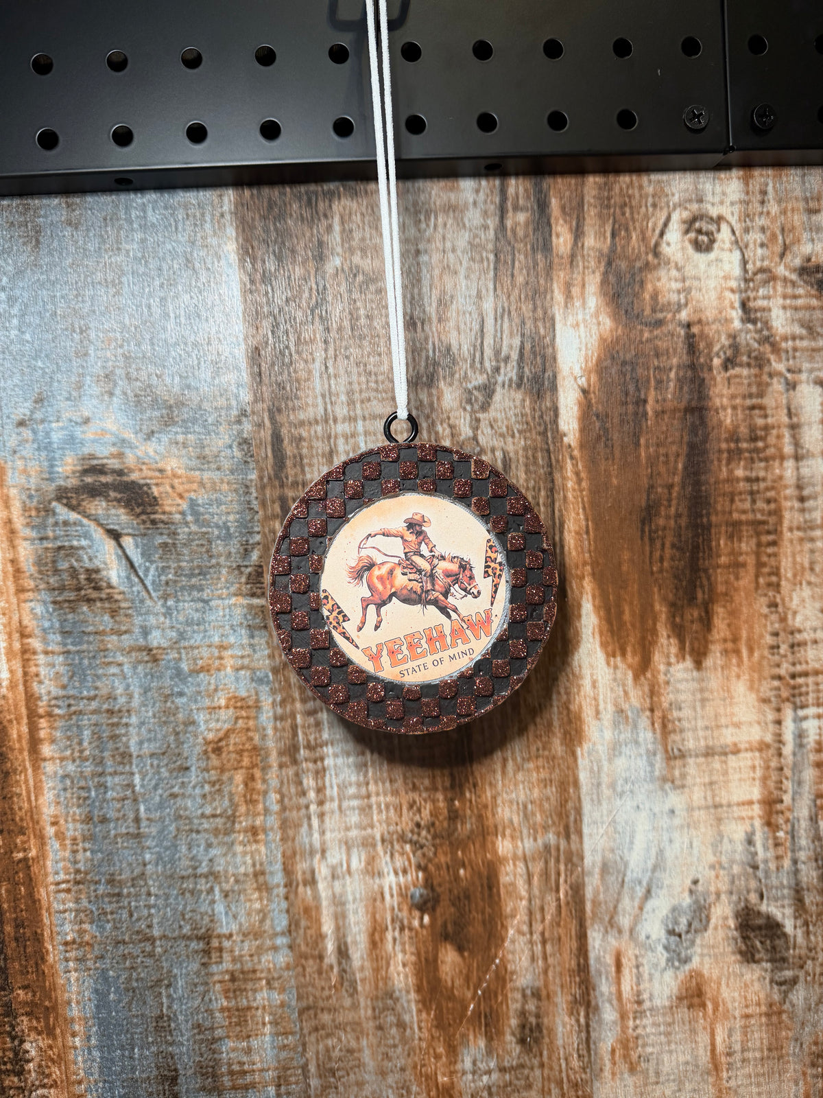 Yeehaw State of Mind Car Freshie | Leather & Lace Scent | Western Car Air Freshener