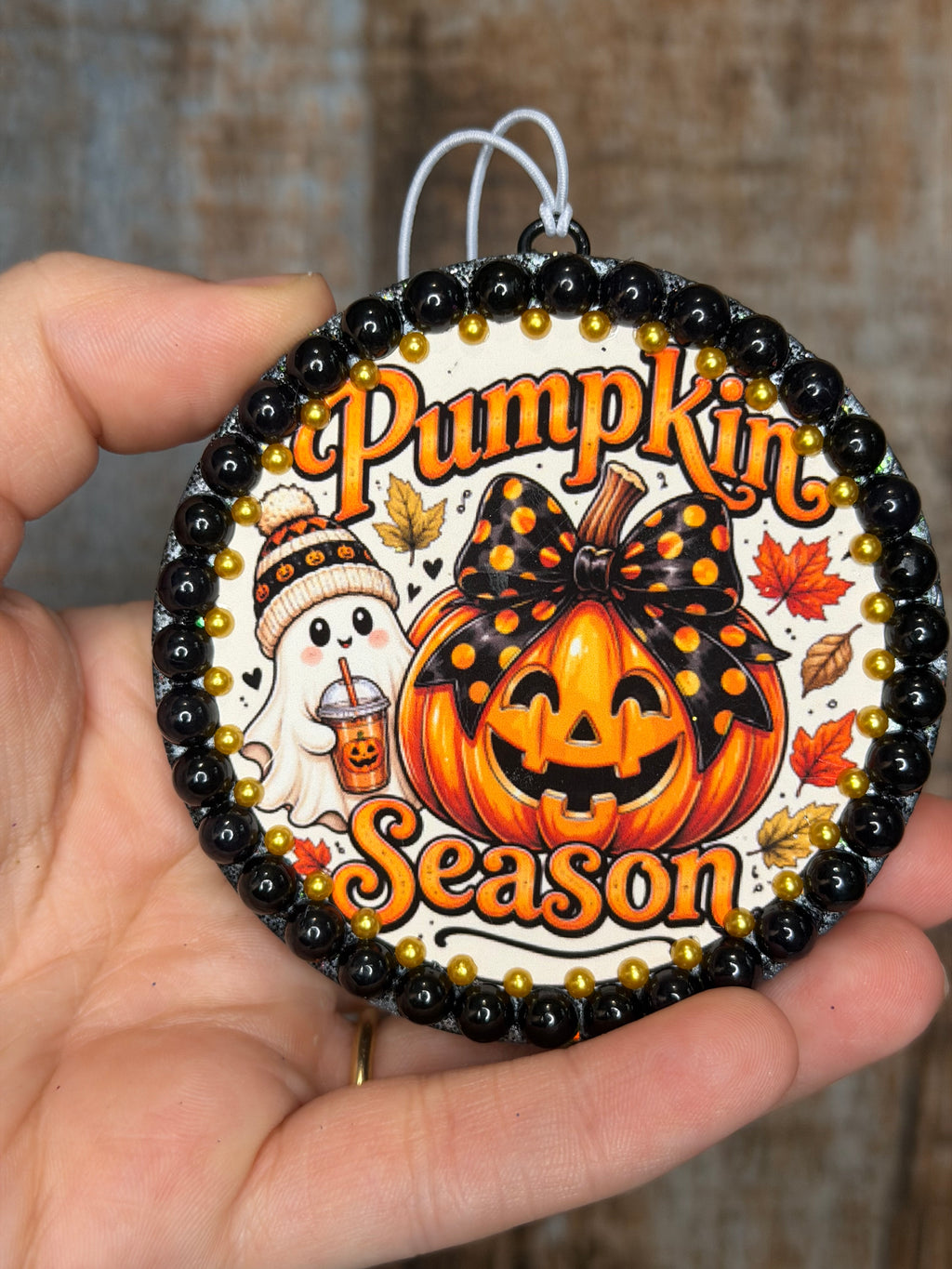 Pumpkin Season | Harvest Pipe Scent | Cute Fall Car Air Freshener | Halloween Freshie | Autumn Car Decor