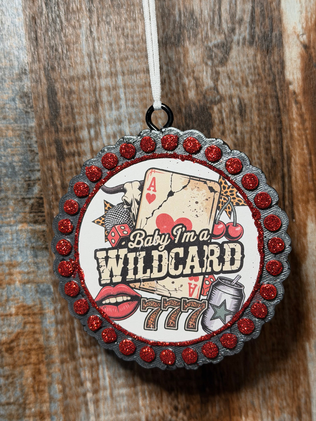 Baby I’m a Wild Card Car Freshie | Black Sea Scent | Western Car Air Freshener