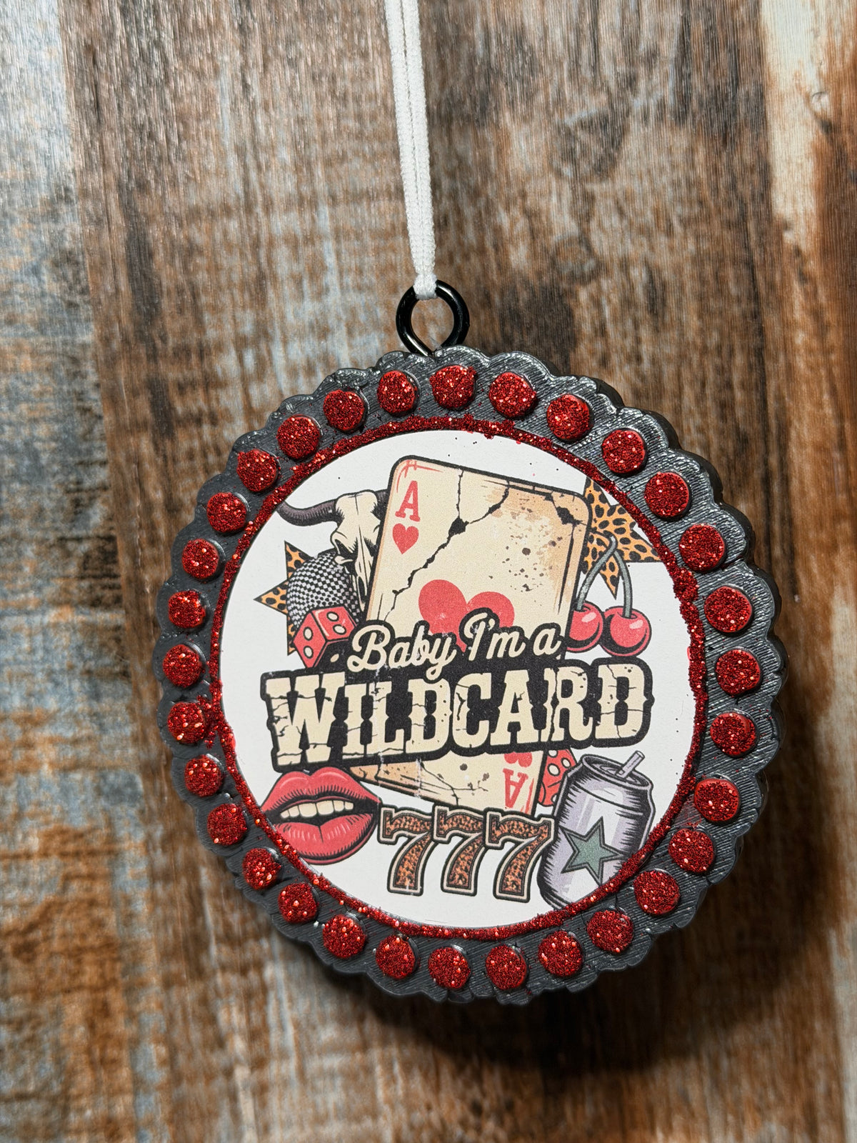 Baby I’m a Wild Card Car Freshie | Black Sea Scent | Western Car Air Freshener