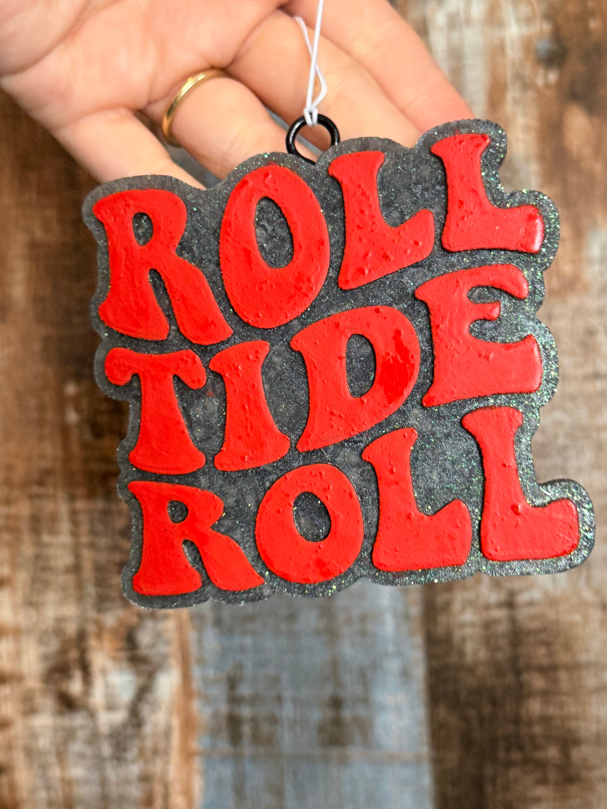 Roll Tide Roll Car Freshie | Black Ice Scent