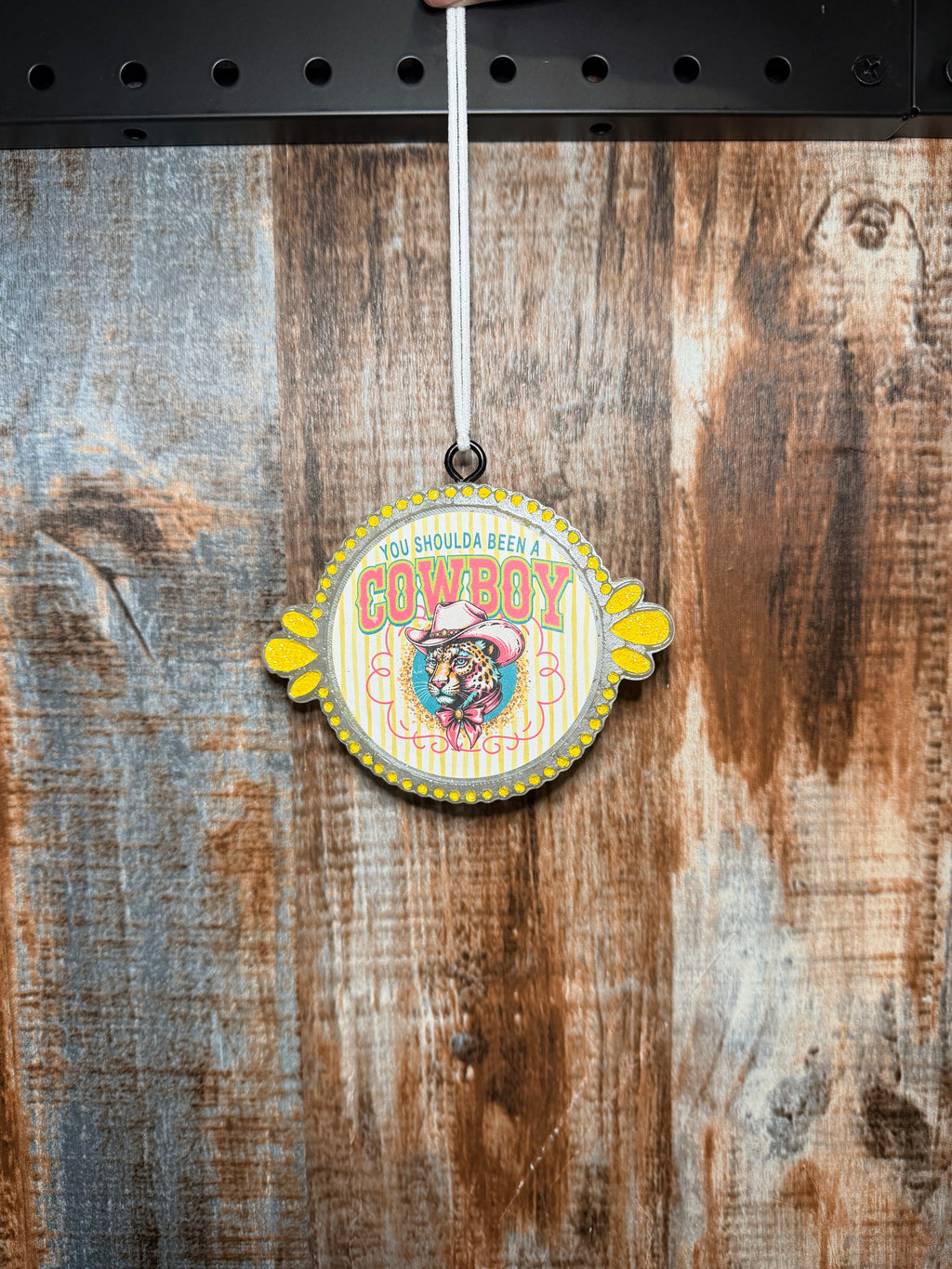 You Shoulda Been a Cowboy Car Freshie – Golden Harvest Scent | Retro Western Air Freshener
