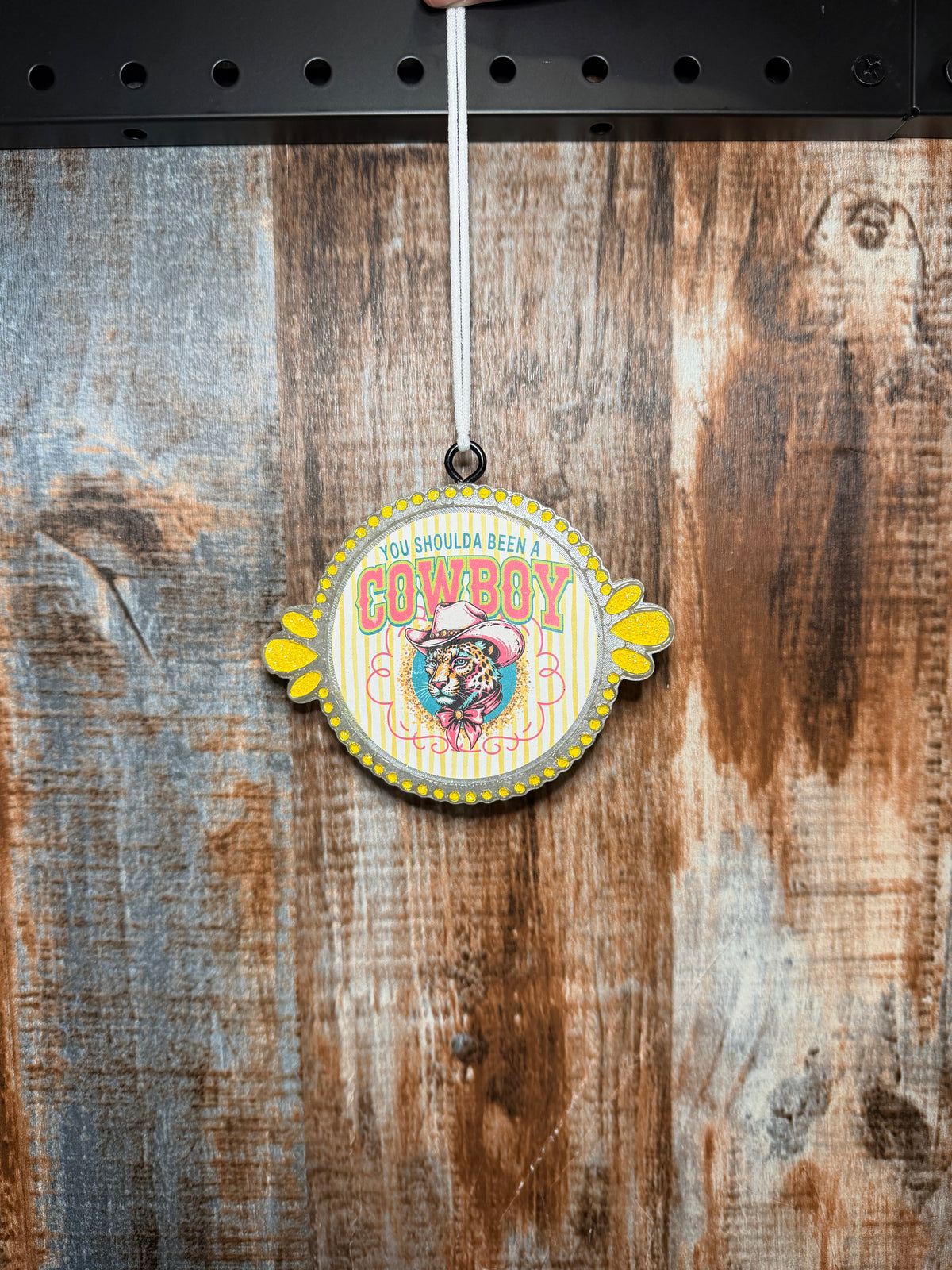 You Shoulda Been a Cowboy Car Freshie – Golden Harvest Scent | Retro Western Air Freshener