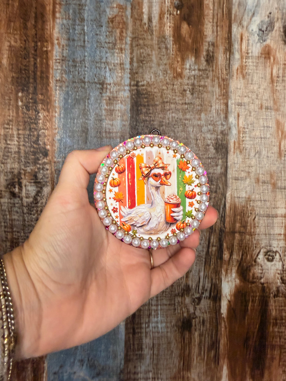 Fall Goose Car Freshie | Harvest Pipe Scent | Pumpkin Spice Goose Air Freshener | Cute Autumn Car Freshie | Fall Car Decor