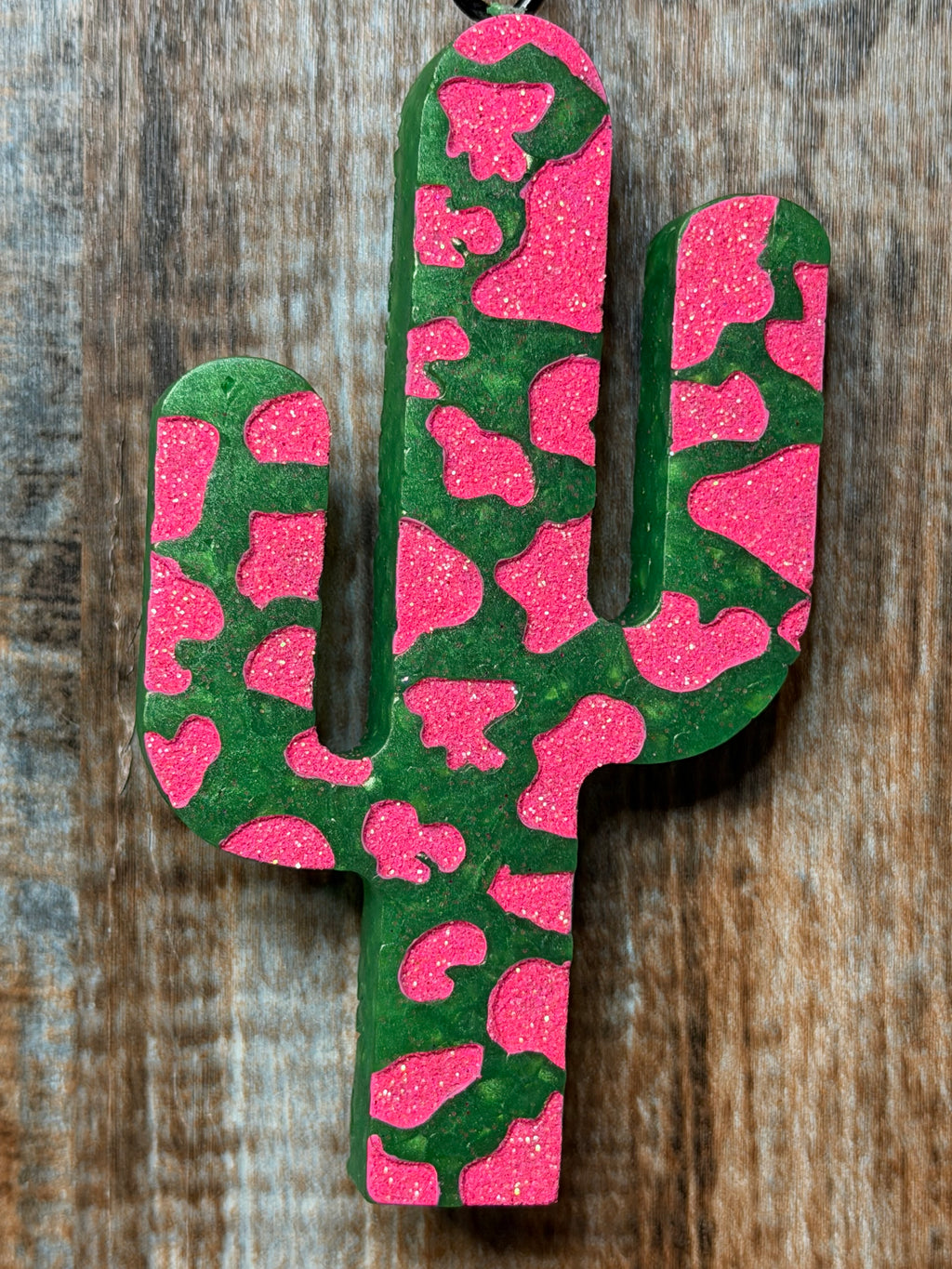 Cactus Car Freshie – Strawberry Bliss Scent | Western Desert Air Freshener