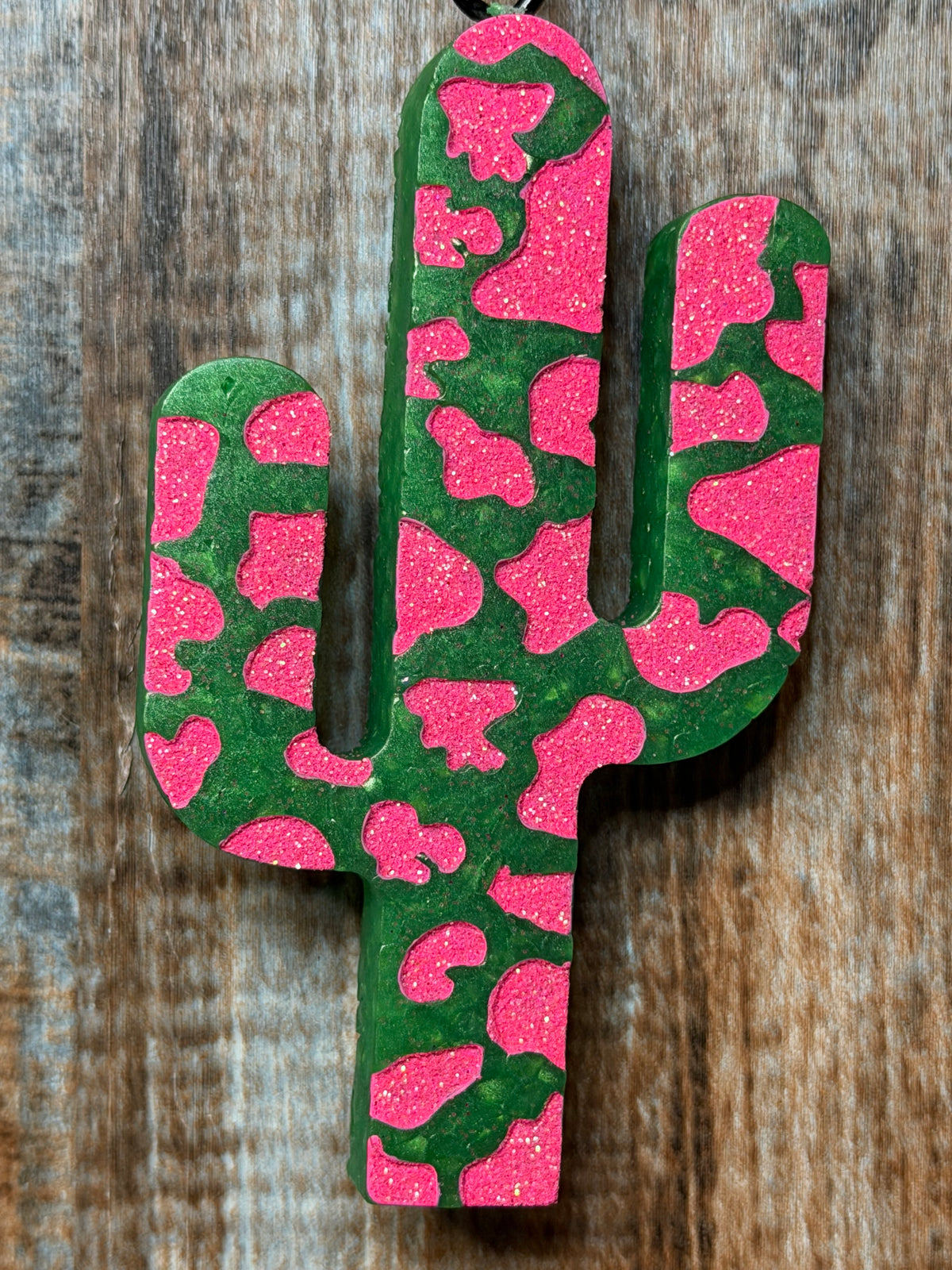 Cactus Car Freshie – Strawberry Bliss Scent | Western Desert Air Freshener