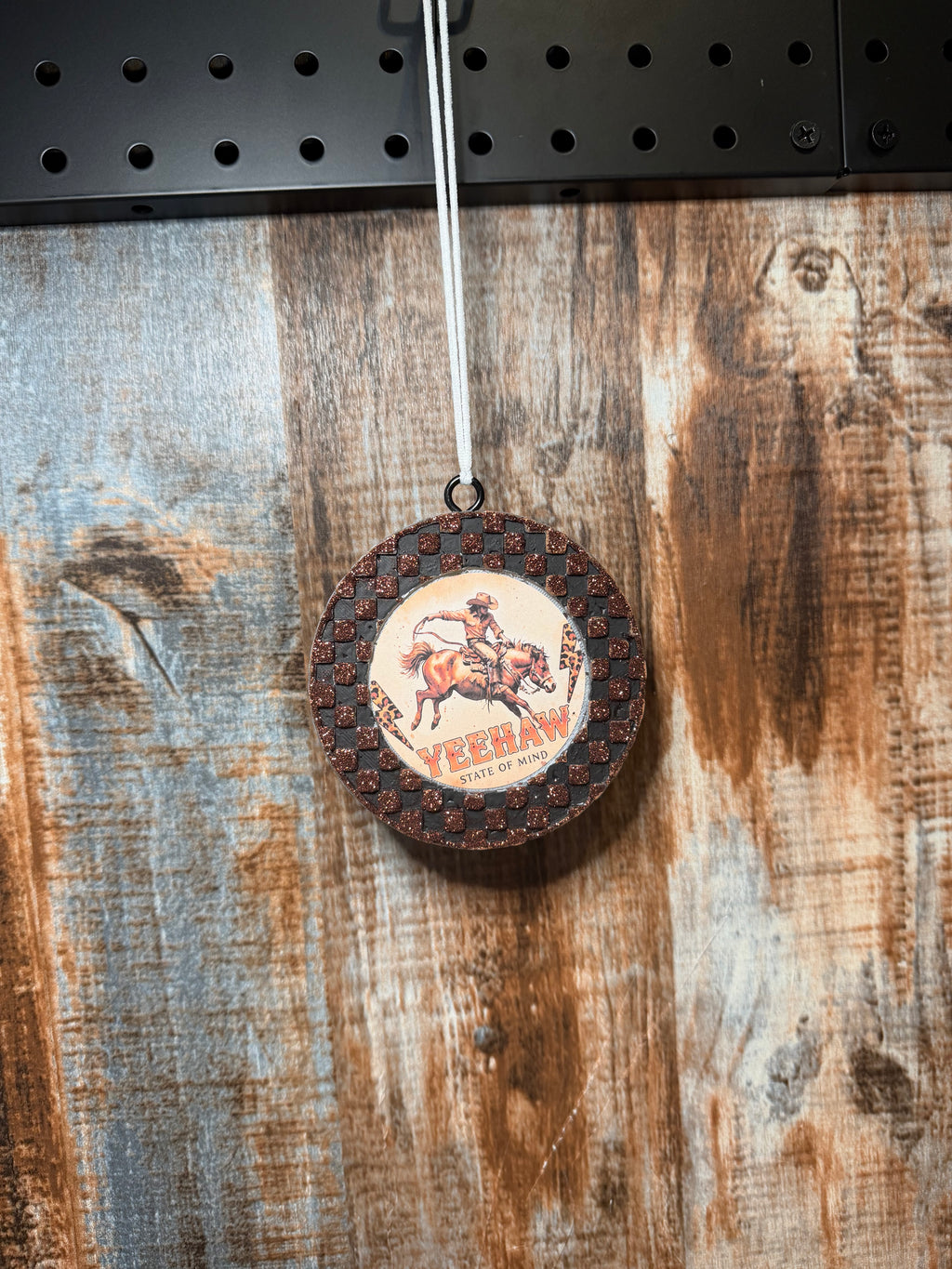 Yeehaw State of Mind Car Freshie | Leather & Lace Scent | Western Car Air Freshener