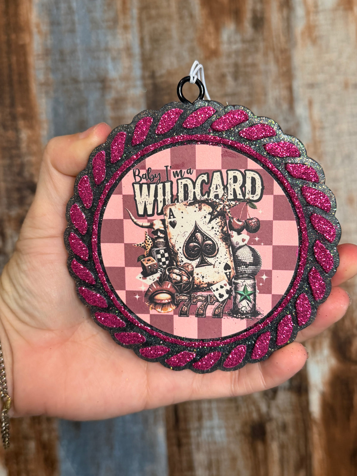 Baby I’m a Wildcard Car Freshie | Black Sea Scent | Western Cowgirl Air Freshener