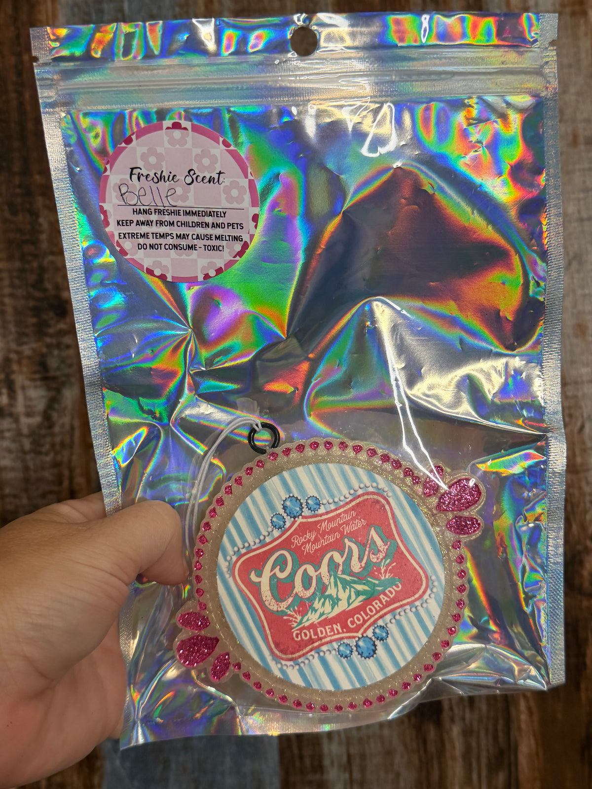 Coors Western Car Freshie | Belle Scent | Retro Cowgirl Air Freshener