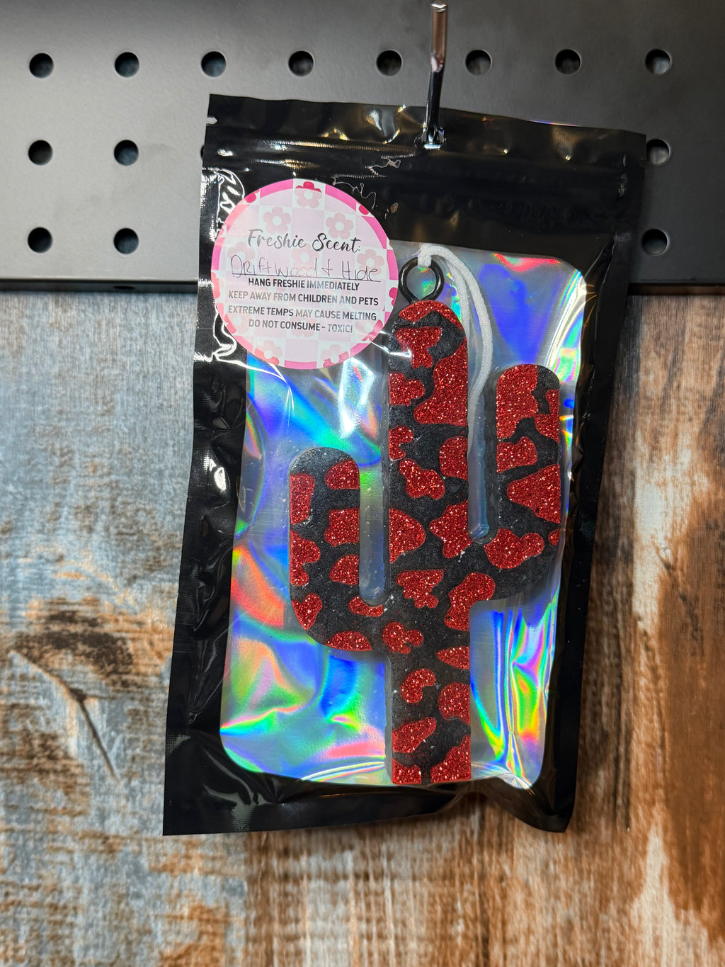 Cactus Car Freshie – Driftwood & Hide Scent | Western Desert Air Freshener