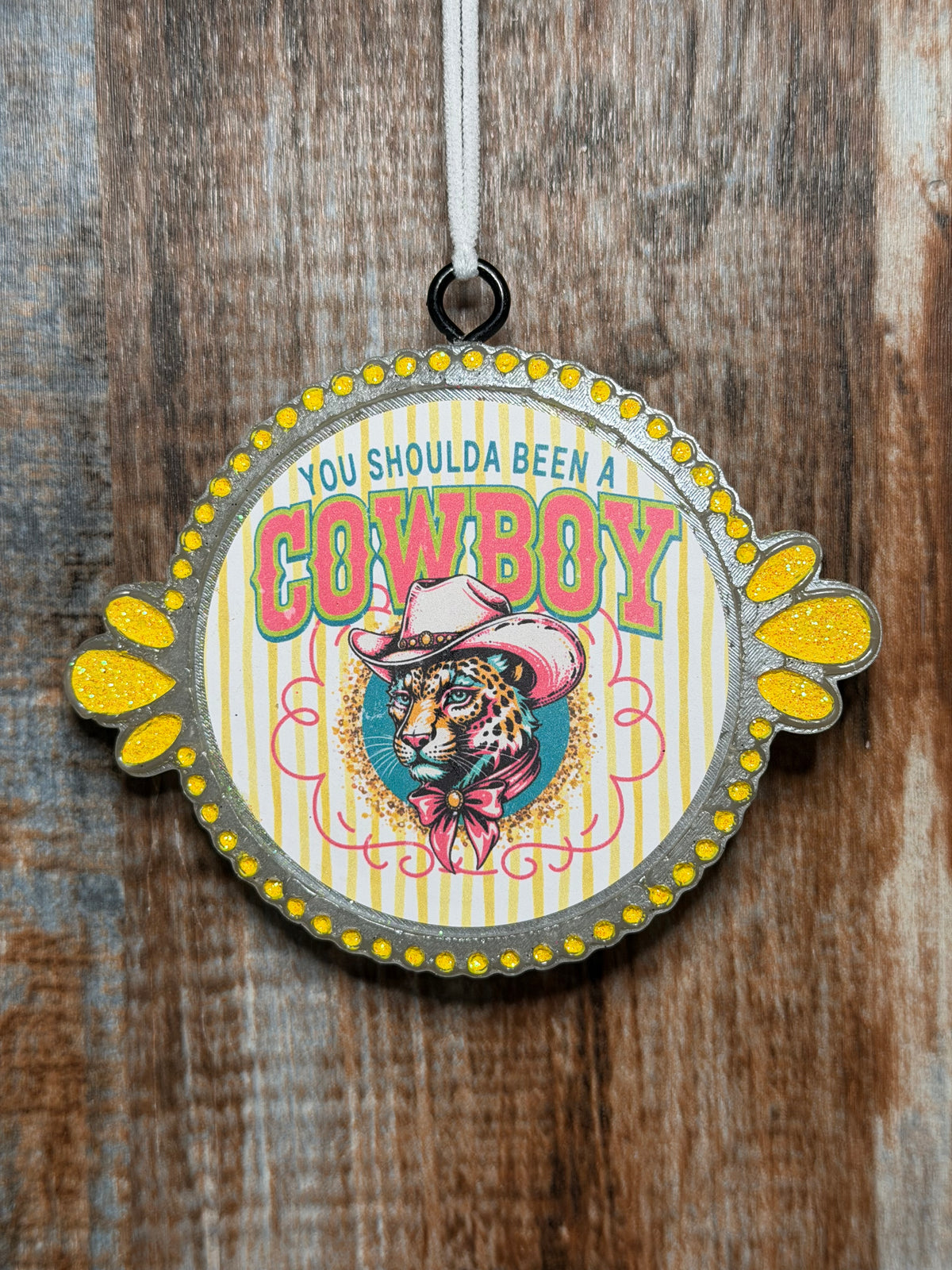 You Shoulda Been a Cowboy Car Freshie – Golden Harvest Scent | Retro Western Air Freshener