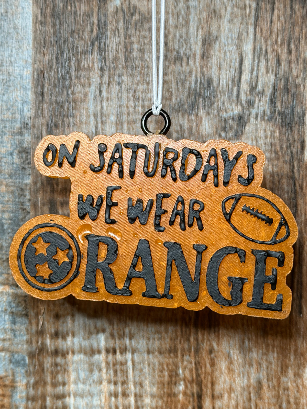 On Saturdays We Wear Orange Car Freshie | Tennessee Vols Air Freshener