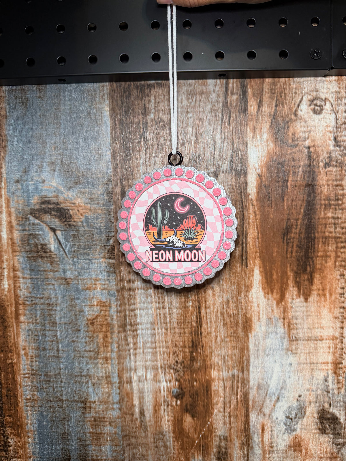 Neon Moon Western Car Freshie – Black Ice Scent | Desert Cowgirl Air Freshener