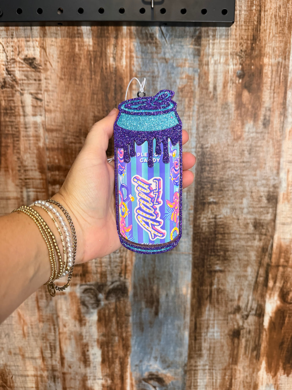 Purple Cotton Candy Energy Drink Car Freshie – Strawberry Bliss