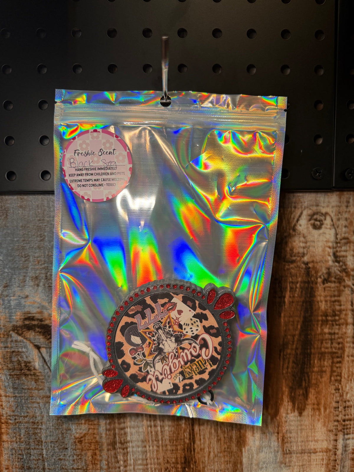 Lucky Cowgirl Car Freshie | Black Ice Scent | Western Car Air Freshener