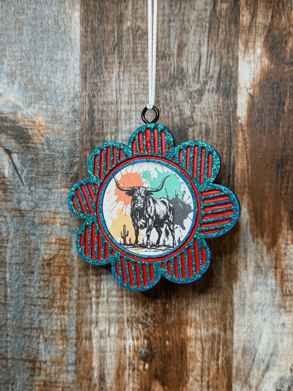 Western Longhorn Car Freshie – Harvest Pipe Scent | Rustic Desert Air Freshener