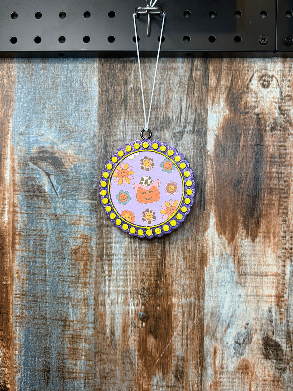 Pumpkin Cowgirl Halloween Car Freshie – Pumpkin Spice Scent | Retro Fall Air Freshener