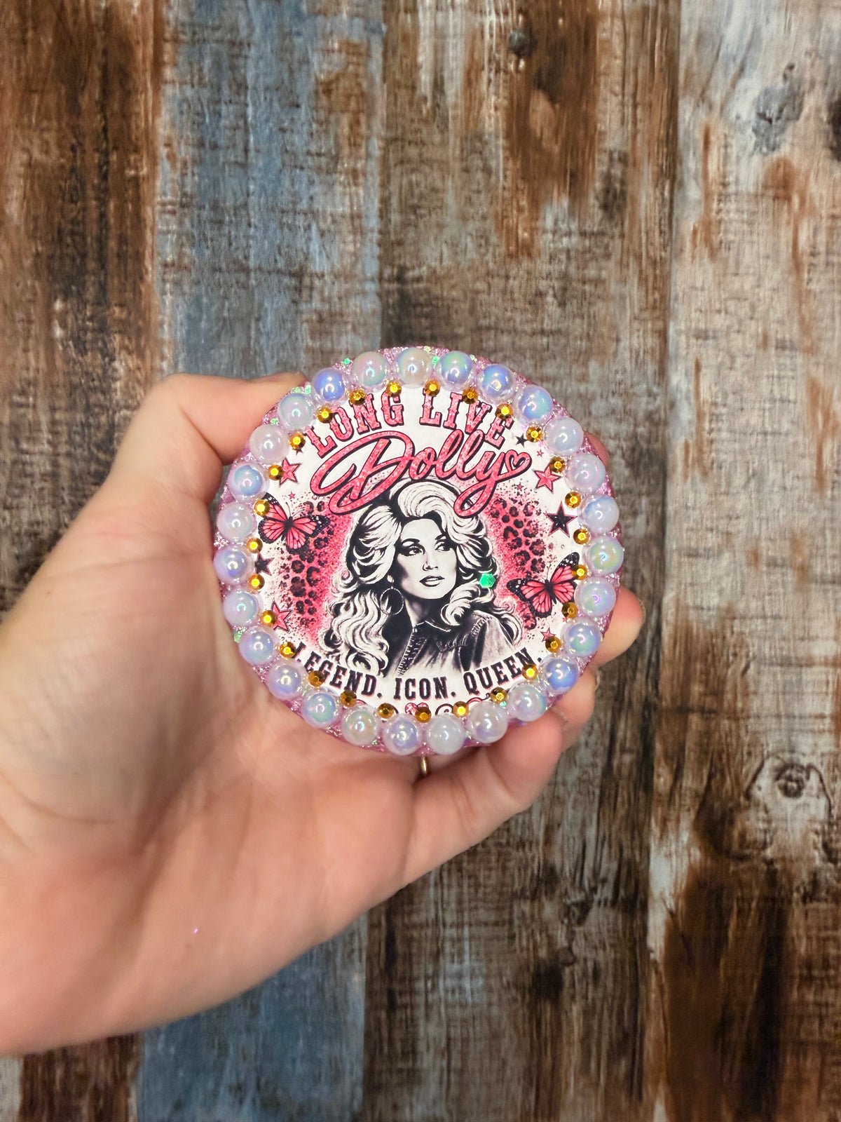 Dolly Inspired Car Freshie | Belle Scent | Pink Country Music Car Air Freshener | Glitter Western Freshie | Cowgirl Car Decor