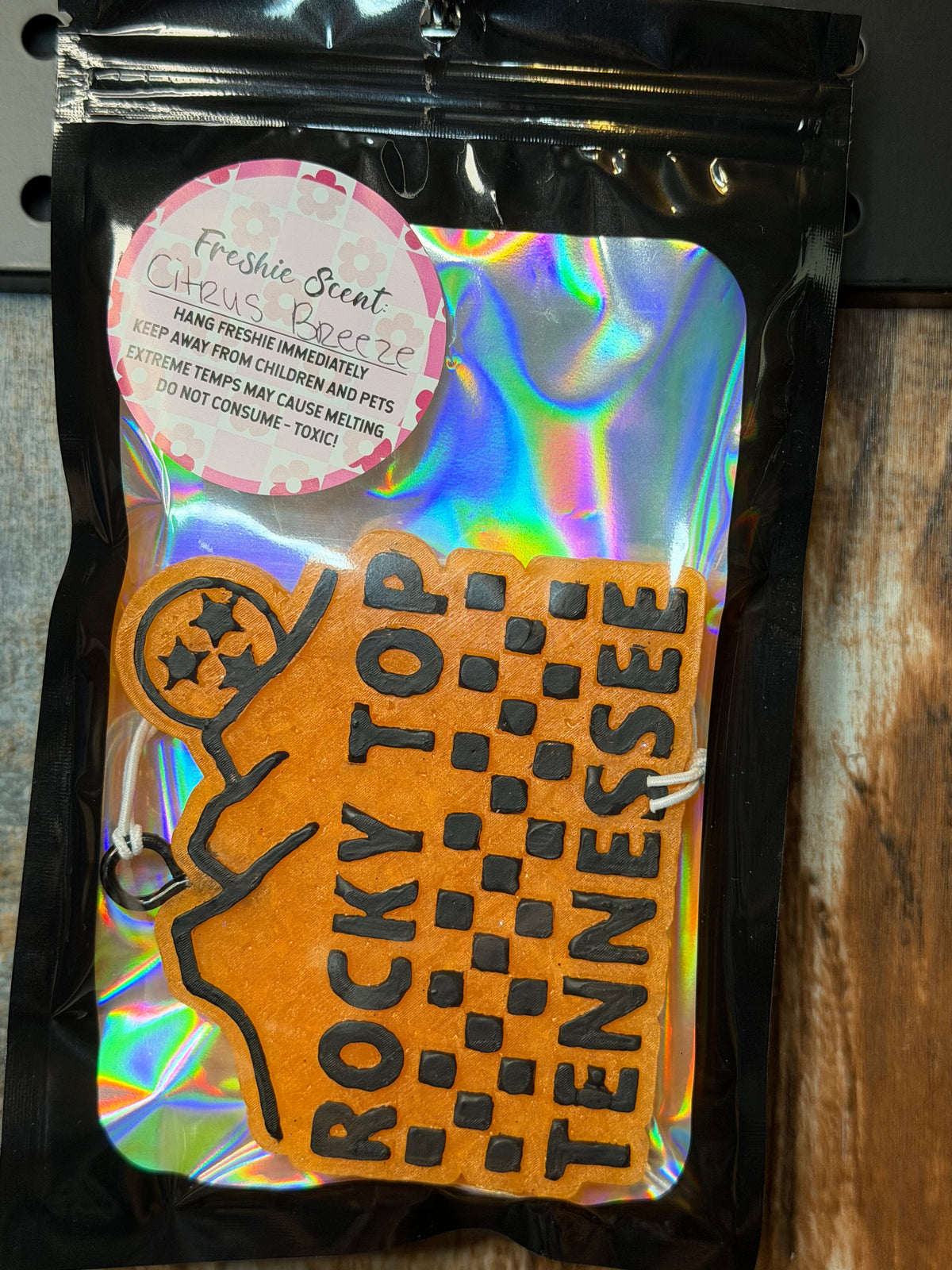 Rocky Top Tennessee Car Freshie – Citrus Breeze Scent | Tennessee Volunteer Air Freshener