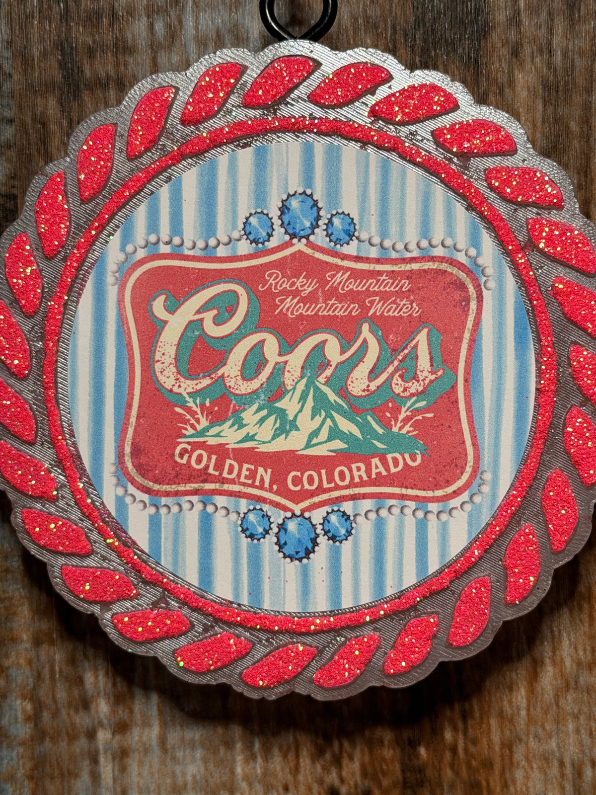 Coors Western Car Freshie | Leather Scent | Rustic Mountain Car Air Freshener | Country Car Charm | Handmade Auto Freshener