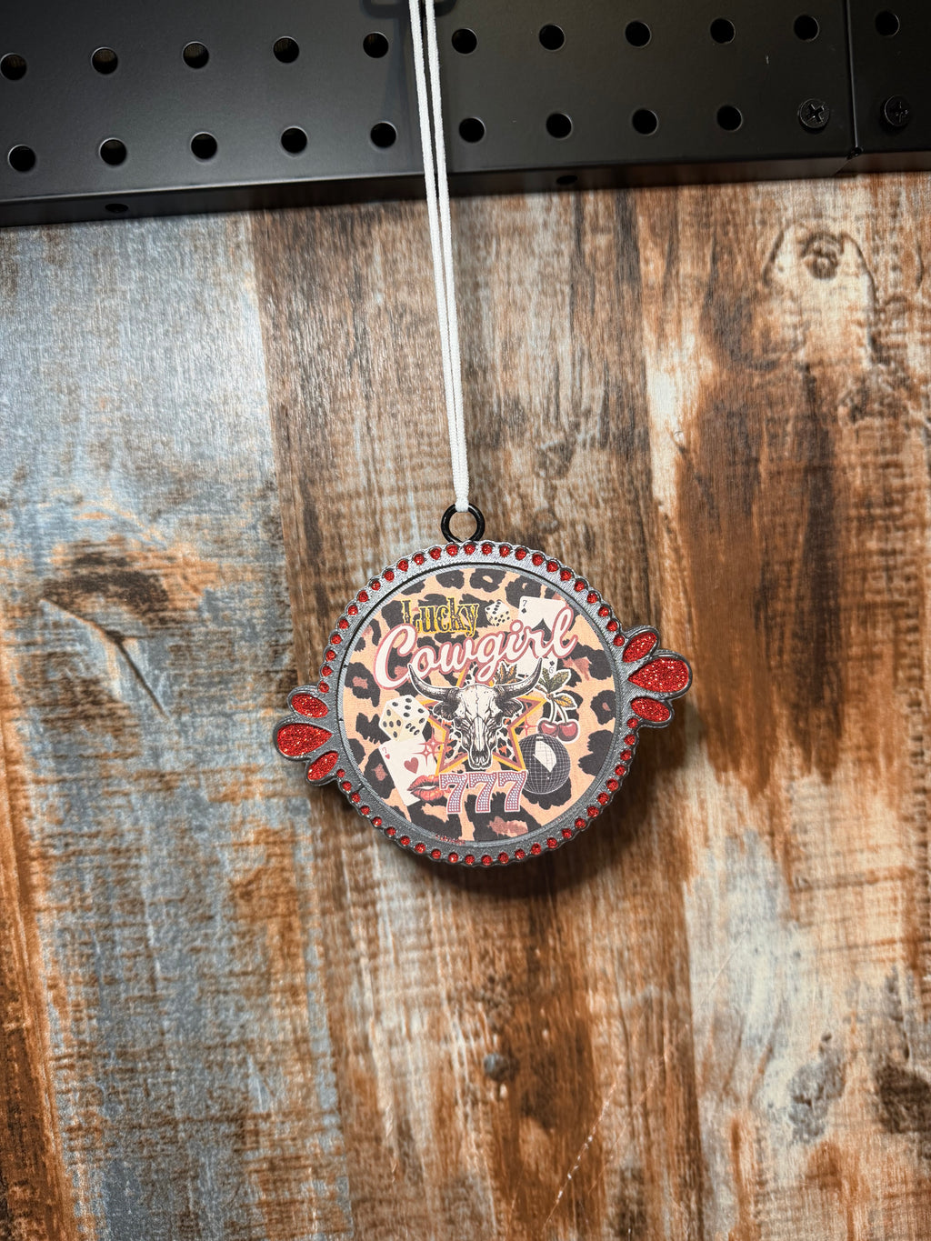 Lucky Cowgirl Car Freshie | Black Ice Scent | Western Car Air Freshener