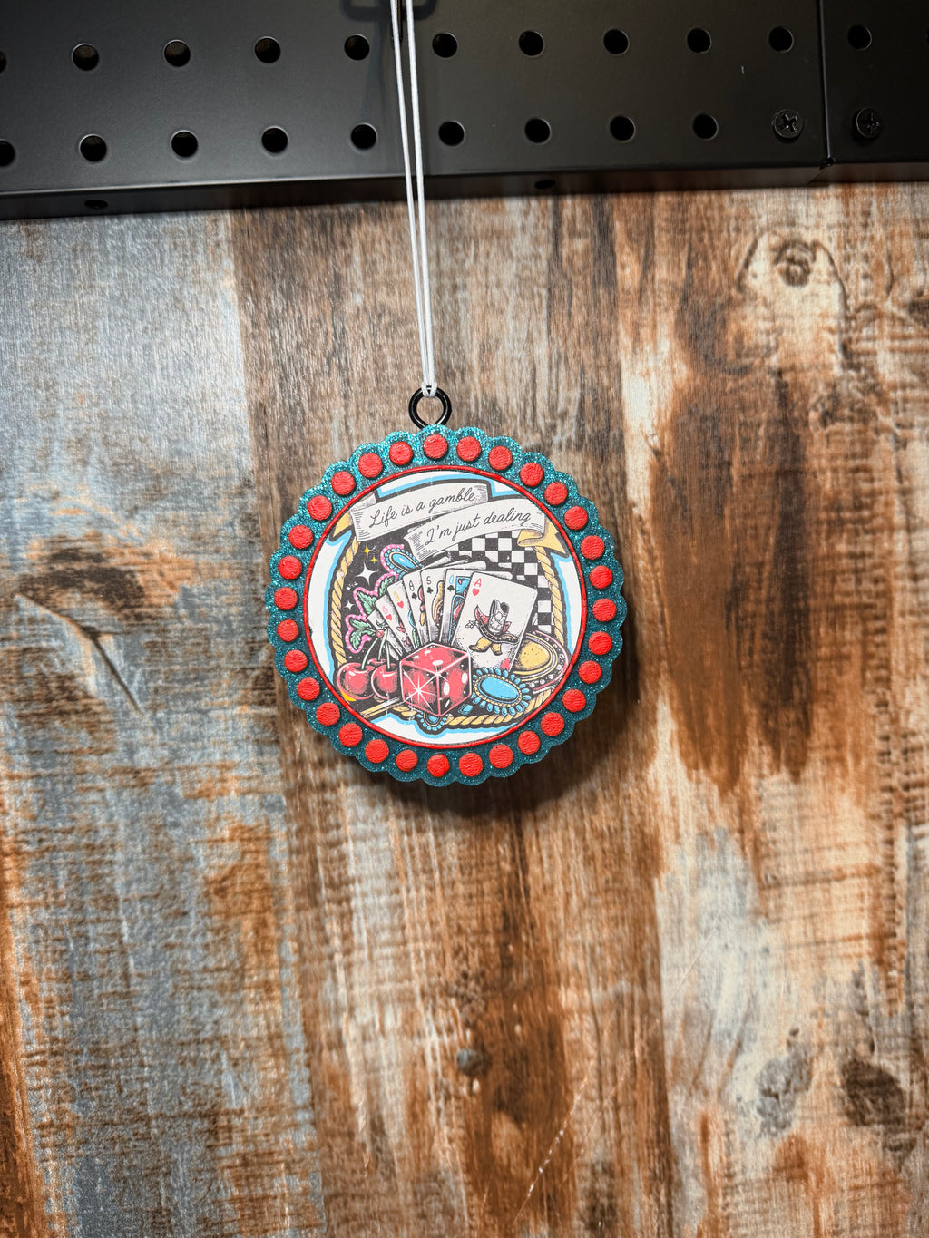 Life’s a Gamble Car Freshie | Driftwood & Hide Scent | Western Car Air Freshener